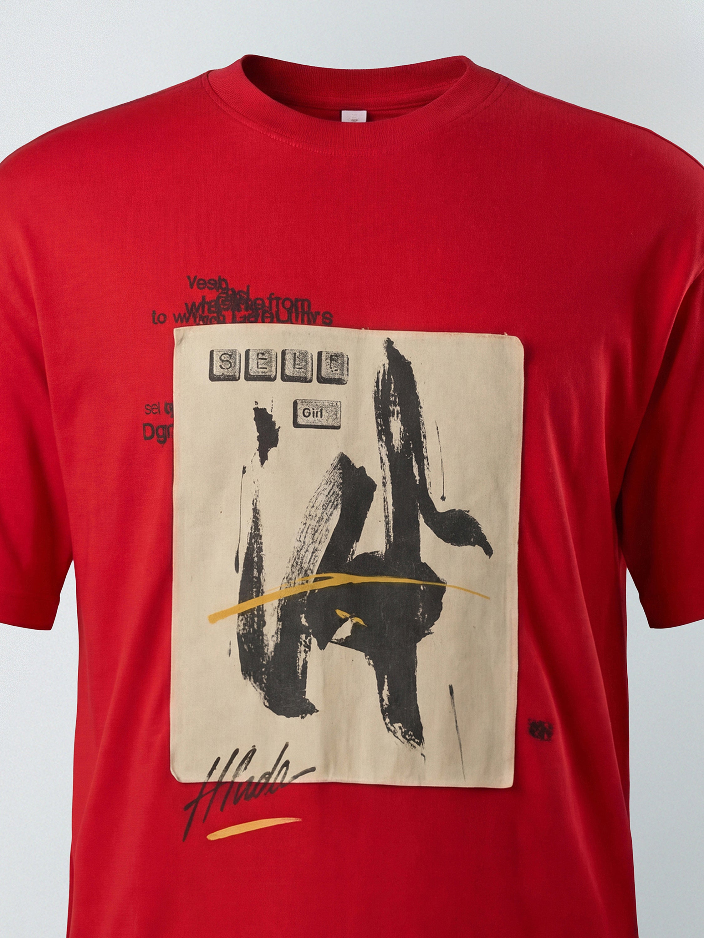 Highlander Men Red Printed Round Neck T-Shirt - Red - Image 1