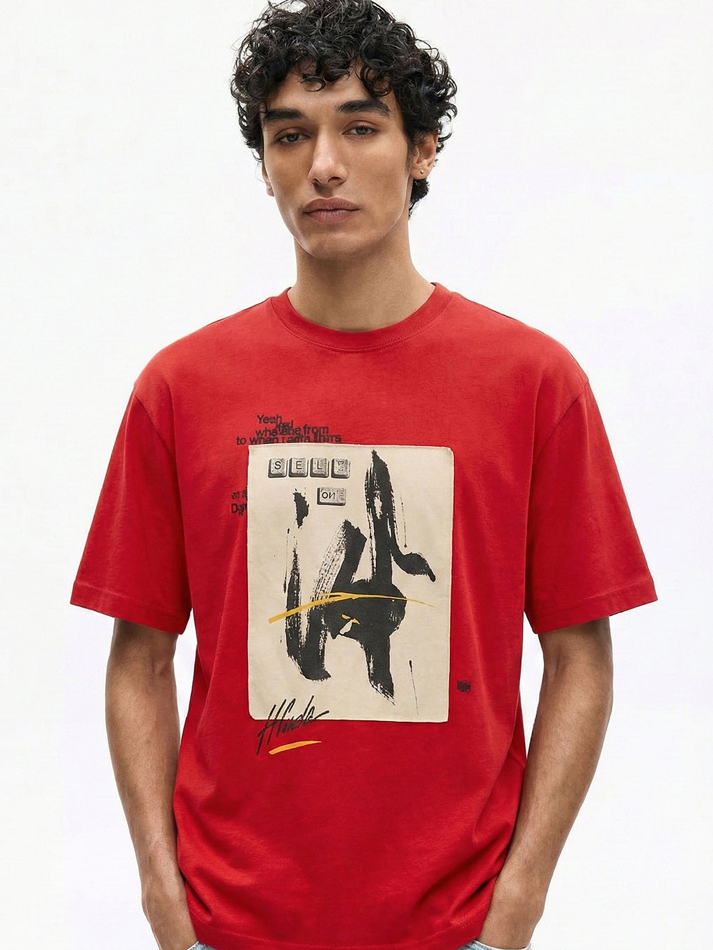 Highlander Men Red Printed Round Neck T-Shirt - Red - Image 3
