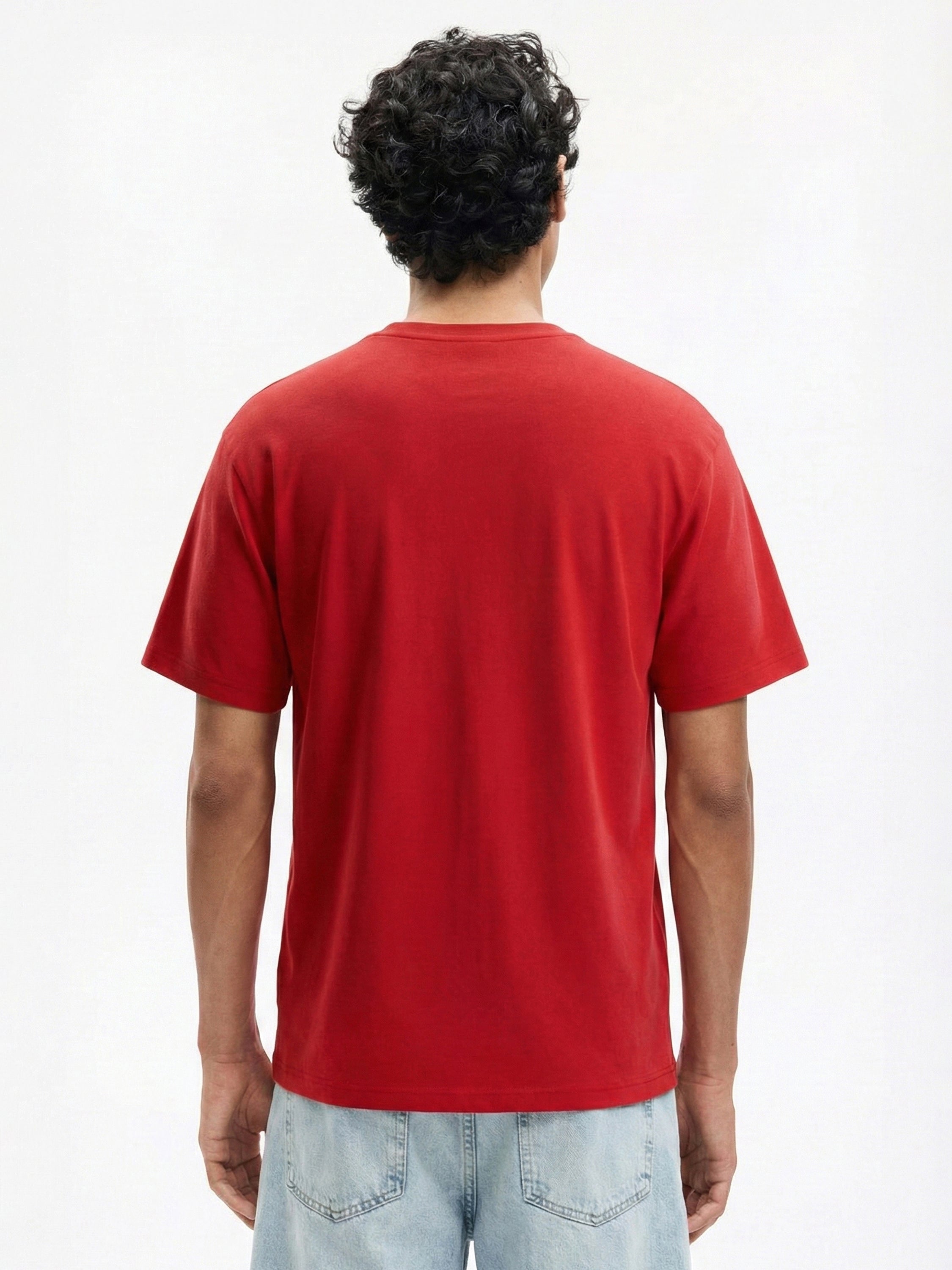 Highlander Men Red Printed Round Neck T-Shirt - Red - Image 4