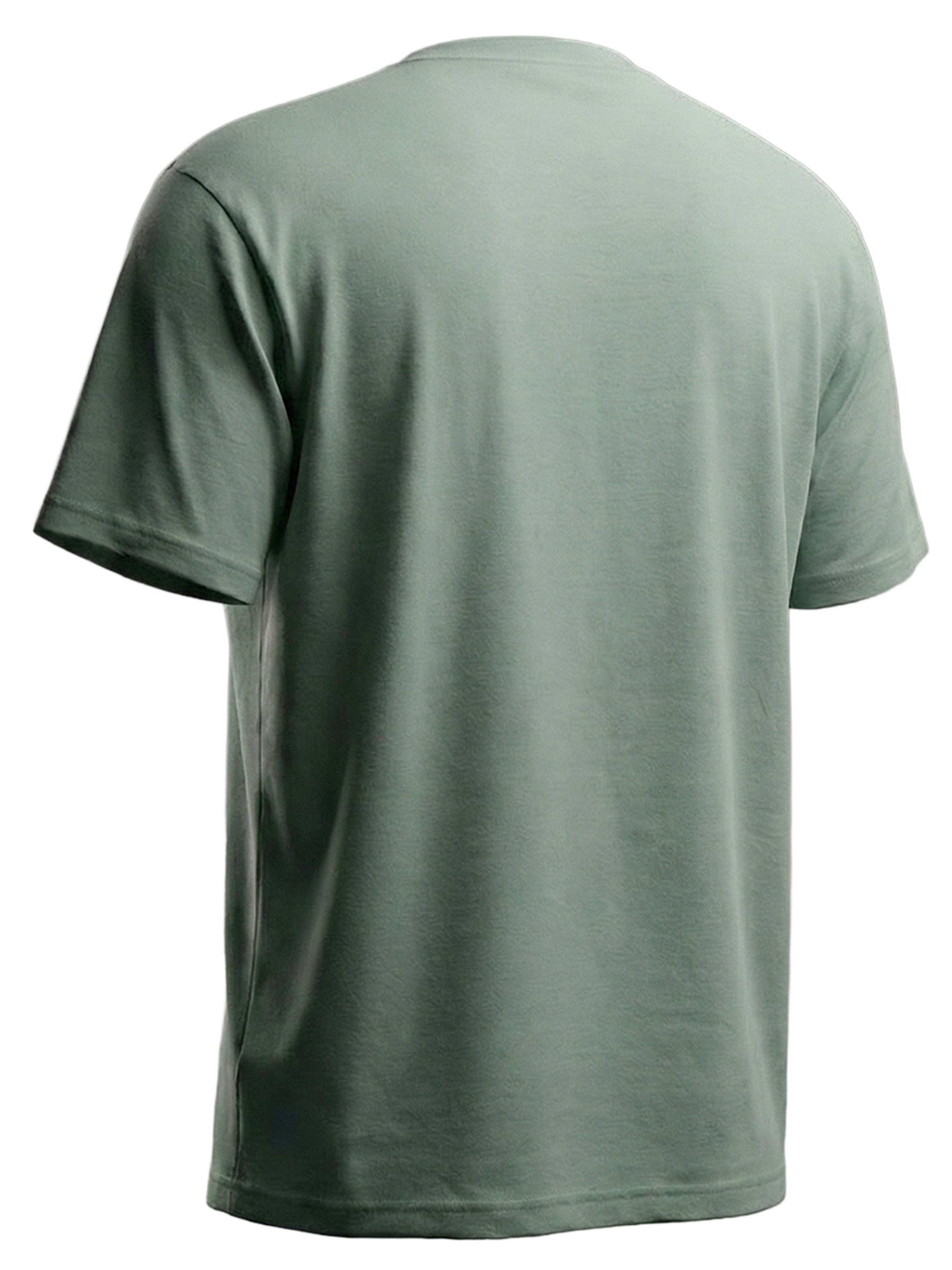 Highlander Men Green Applique Round Neck T-Shirt - Green - Image 2