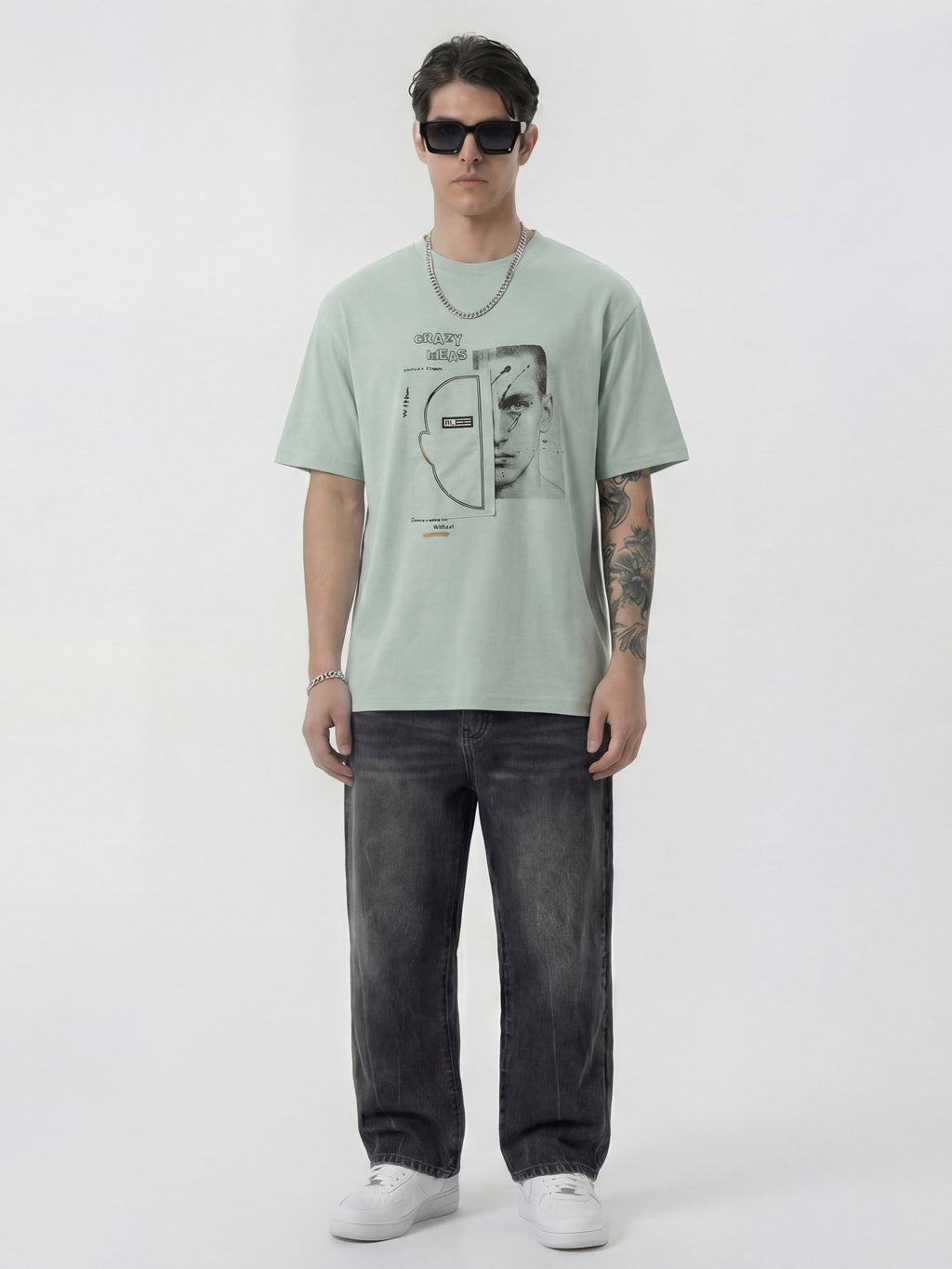 Highlander Men Green Applique Round Neck T-Shirt - Green - Image 5
