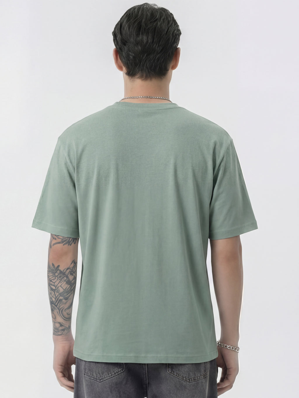 Highlander Men Green Applique Round Neck T-Shirt - Green - Image 6