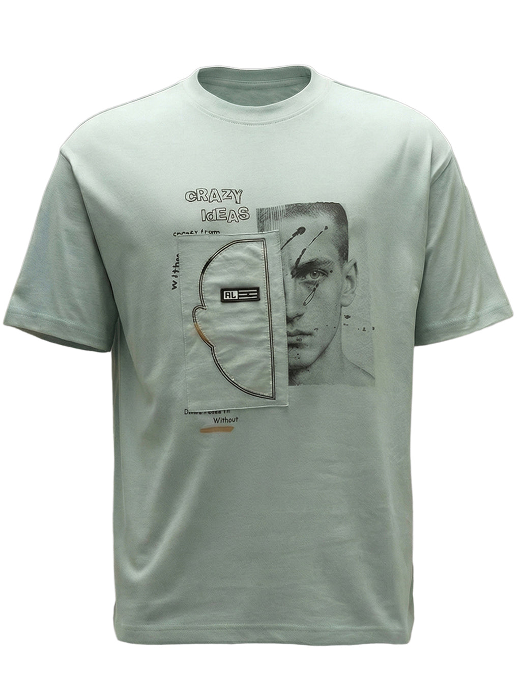Highlander Men Green Applique Round Neck T-Shirt - Green - Image 9