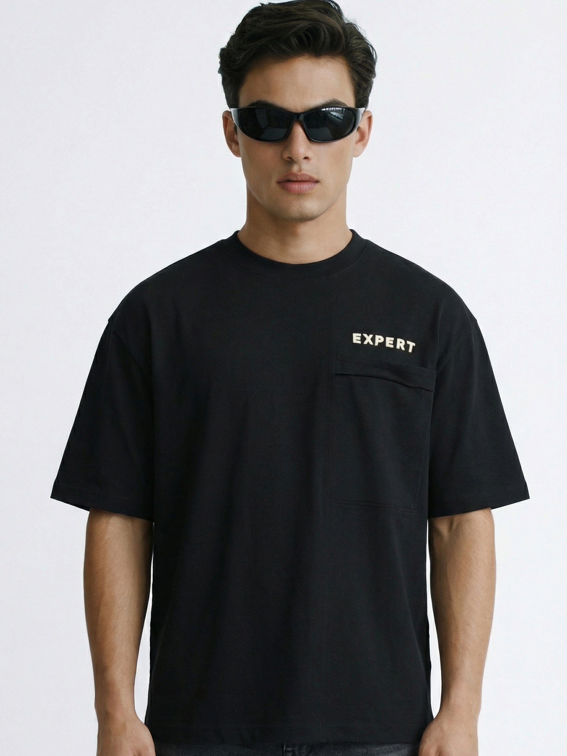 Highlander Men Black Solid Round Neck T-Shirt - Black - Image 2