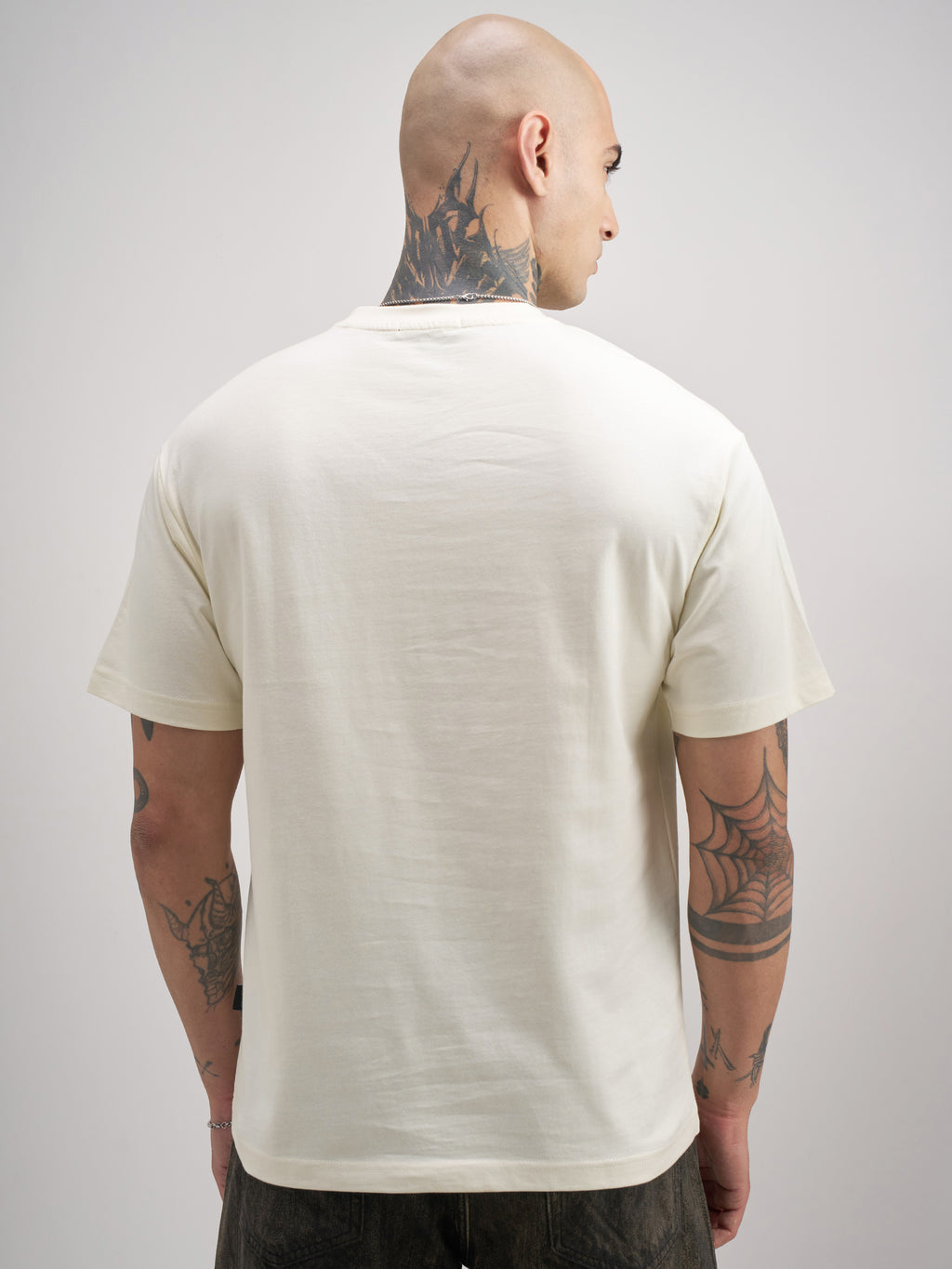 Highlander Men Off White Printed Round Neck T-Shirt - Off White - Image 3