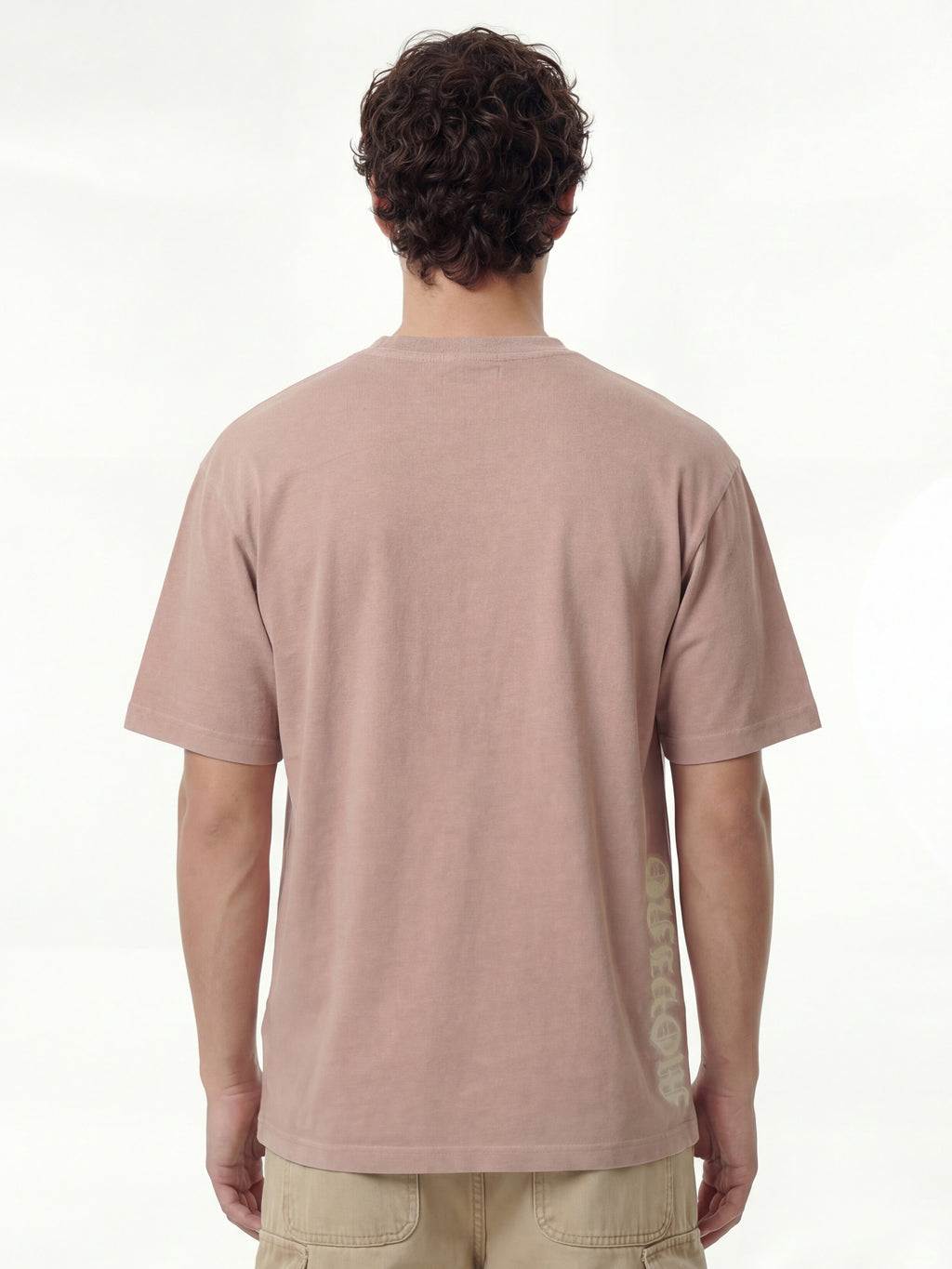 Highlander Men Green Printed Round Neck T-Shirt - Mauve - Image 5