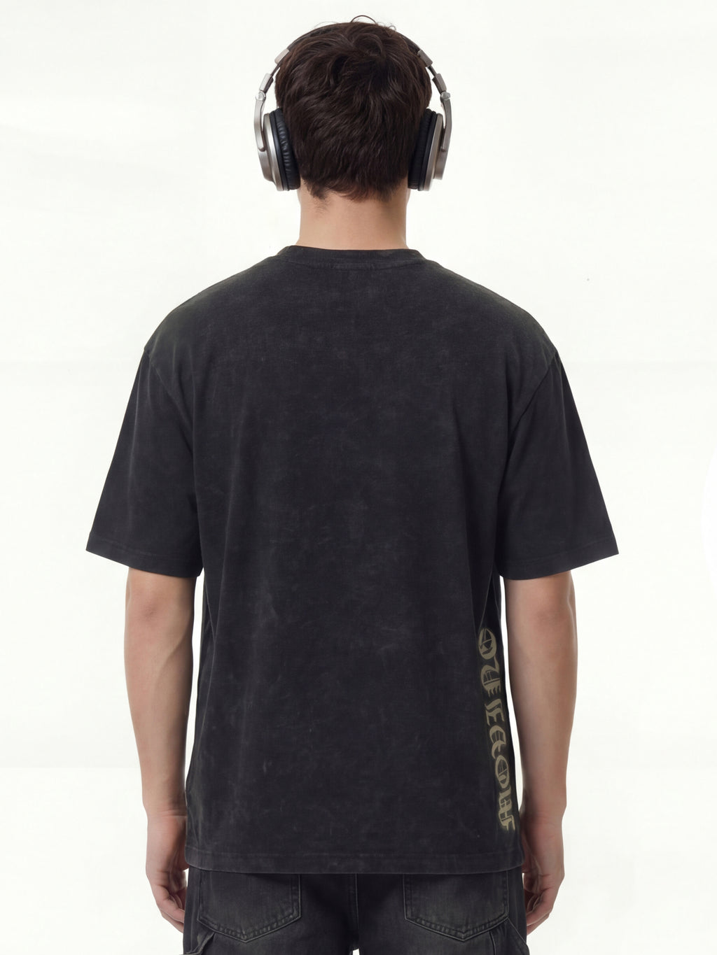 Highlander Men Black Printed Round Neck T-Shirt - Black - Image 5