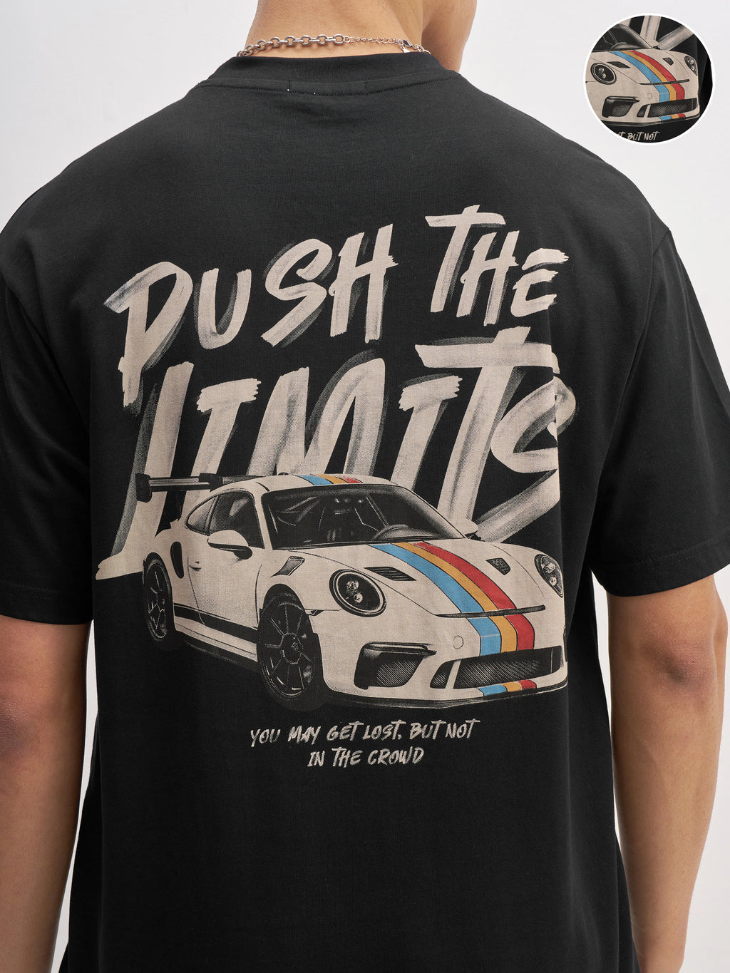 Highlander Men Black Printed Round Neck T-Shirt - Black - Image 5