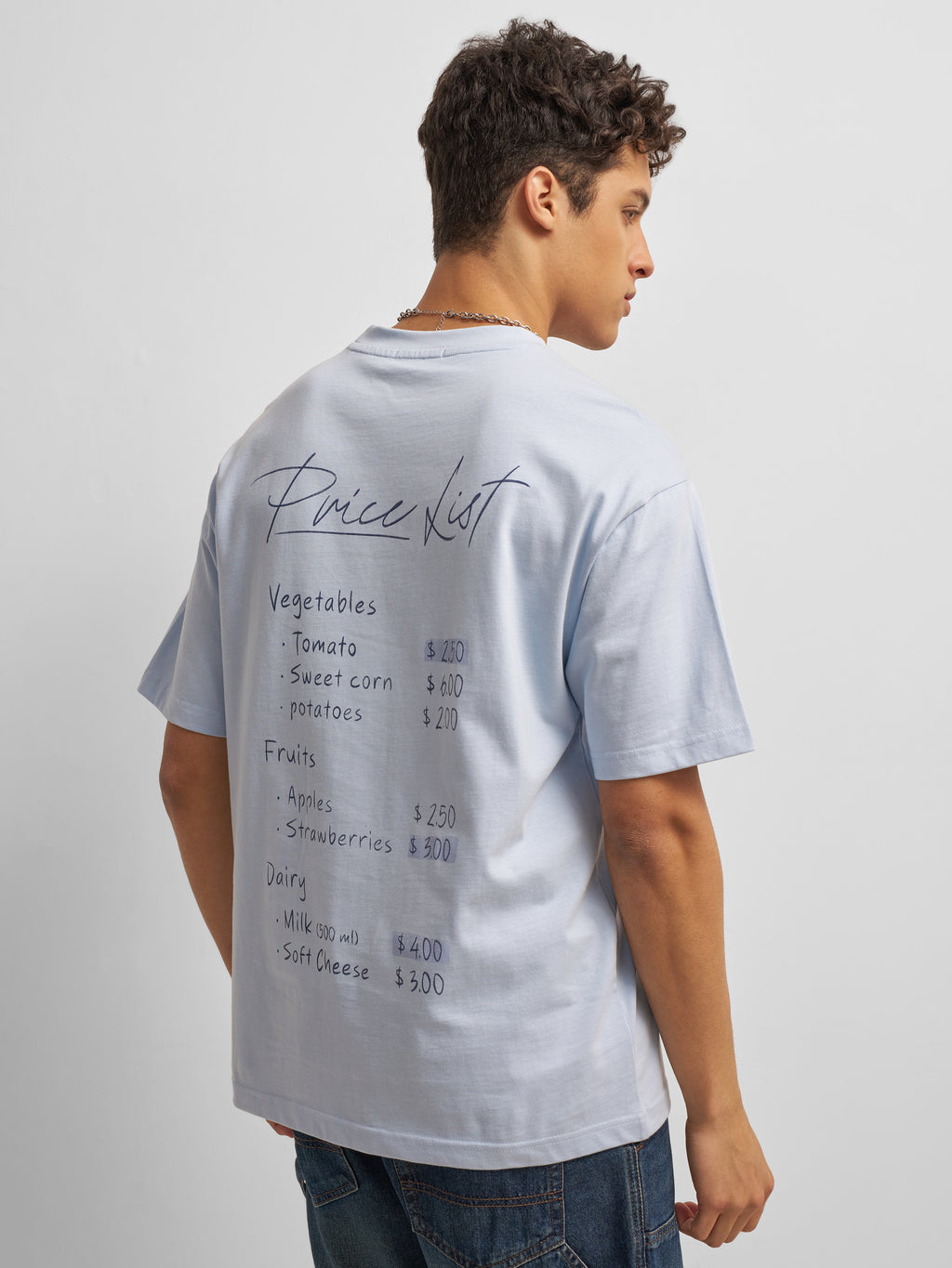 Highlander Men Blue Printed Round Neck T-Shirt - Blue - Image 3