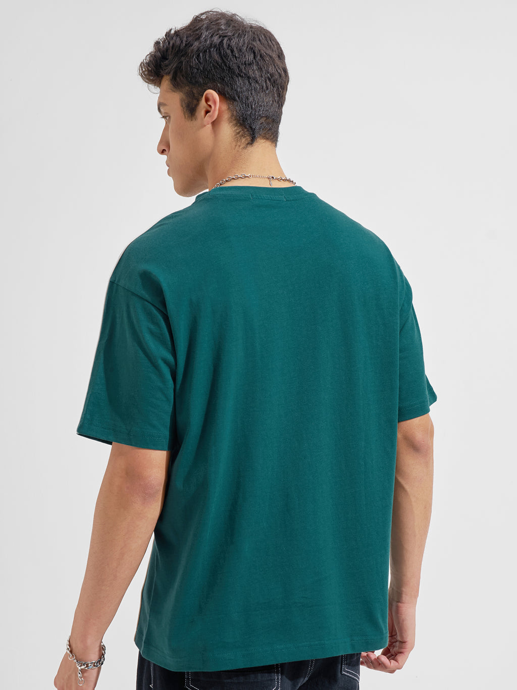 Highlander Men Green Printed Round Neck T-Shirt