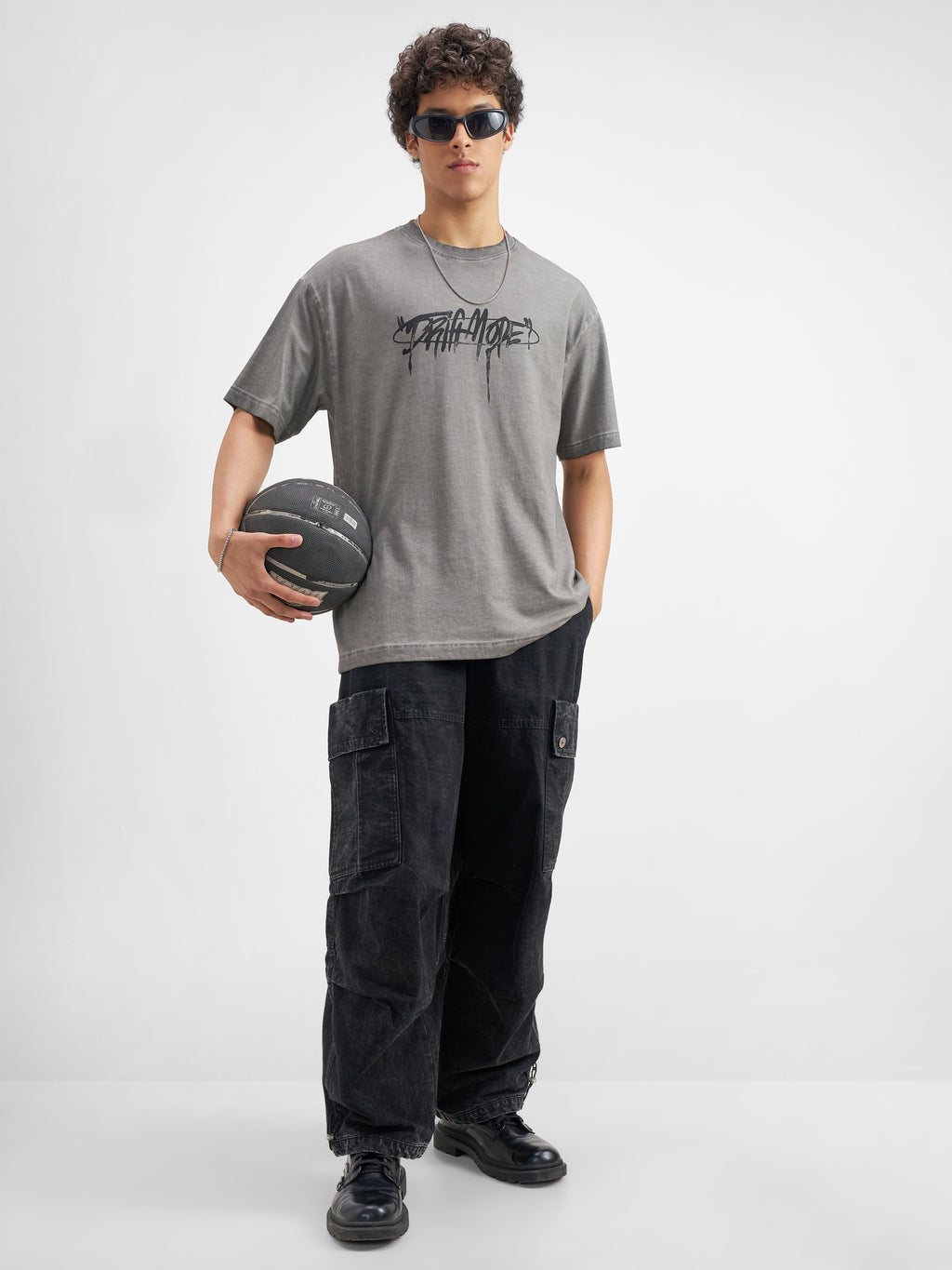 Highlander Men Grey Printed Round Neck T-Shirt - Grey - Image 2
