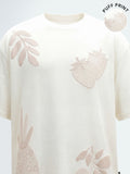 Highlander Men Off White Printed Round Neck T-Shirt - Off White - Image 1