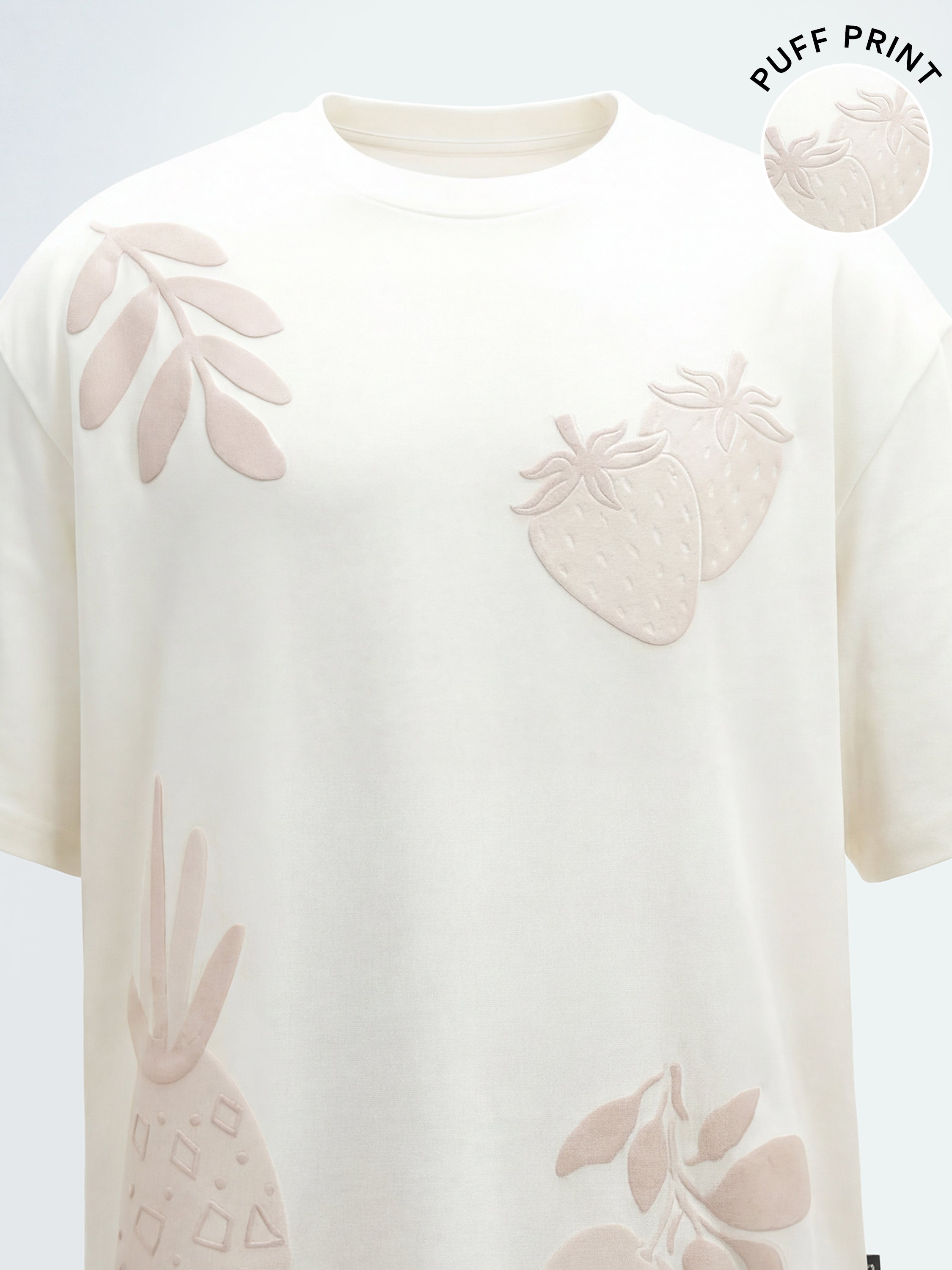 Highlander Men Off White Printed Round Neck T-Shirt - Off White - Image 1