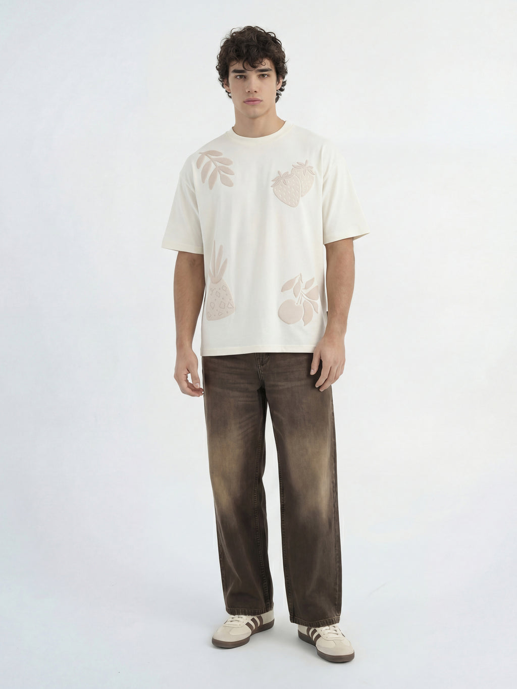 Highlander Men Off White Printed Round Neck T-Shirt - Off White - Image 4