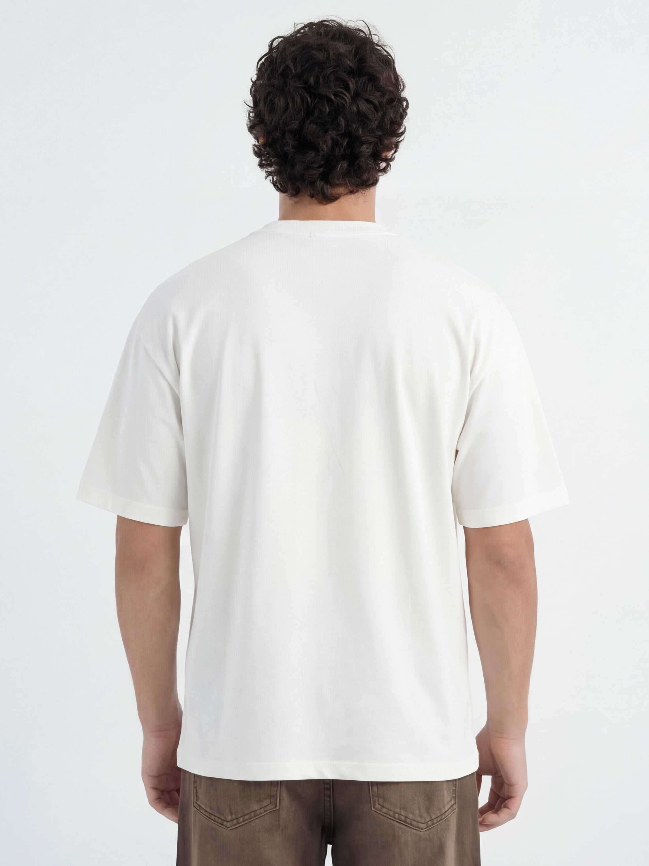 Highlander Men Off White Printed Round Neck T-Shirt - Off White - Image 5