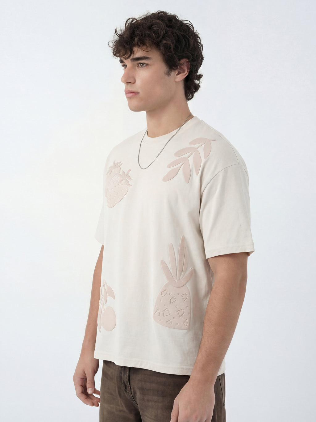 Highlander Men Off White Printed Round Neck T-Shirt - Off White - Image 6