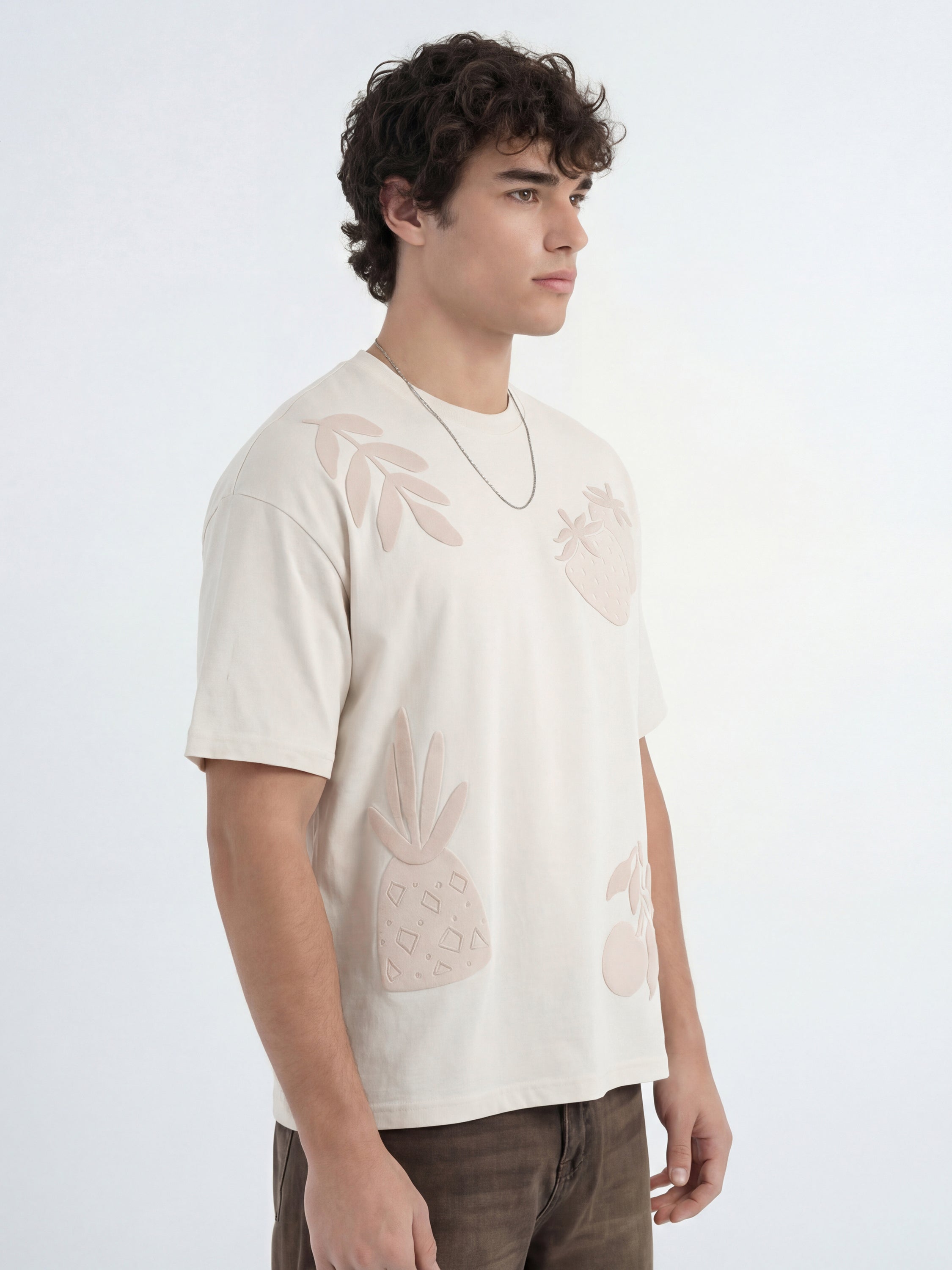 Highlander Men Off White Printed Round Neck T-Shirt - Off White - Image 8