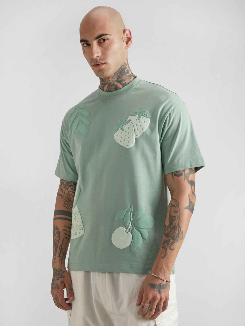 Highlander Men Green Printed Round Neck T-Shirt - Green - Image 4
