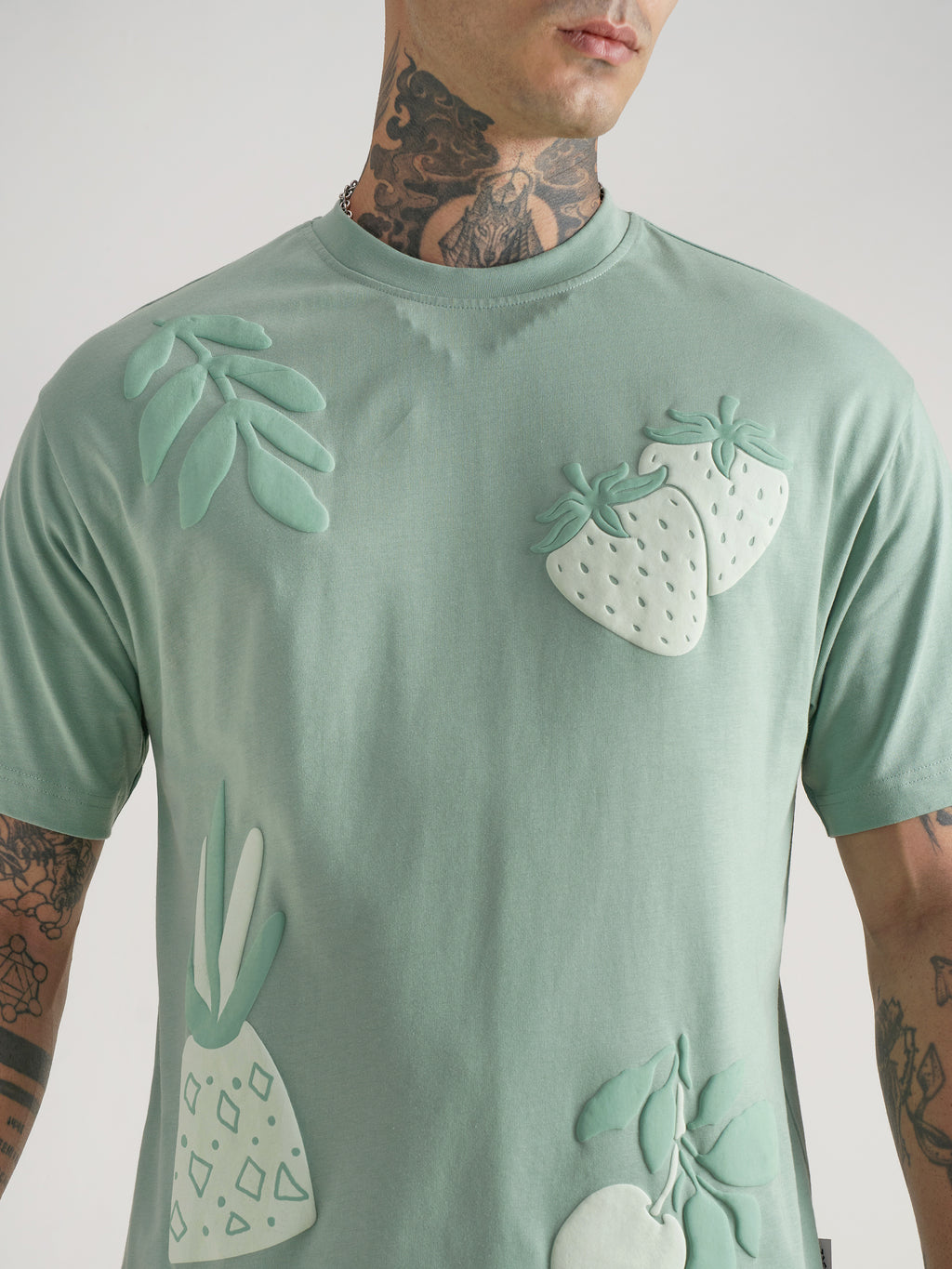 Highlander Men Green Printed Round Neck T-Shirt - Green - Image 5