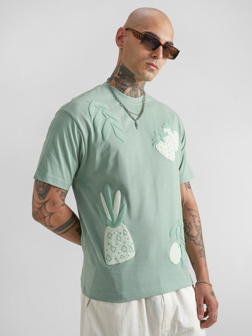 Highlander Men Green Printed Round Neck T-Shirt - Green - Image 6