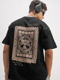 Highlander Men Black Printed Round Neck T-Shirt - Black - Image 1