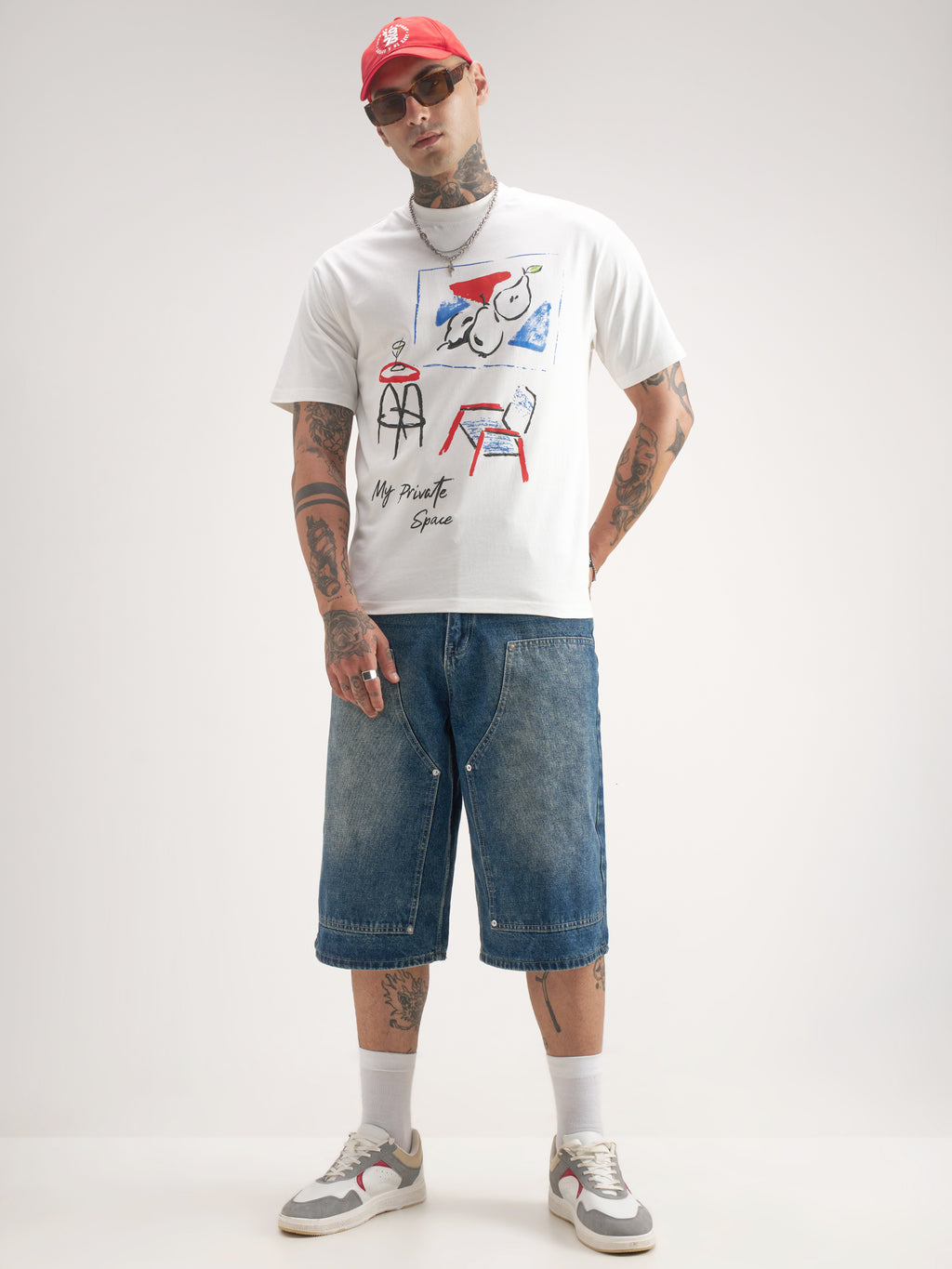 Highlander Men White Printed Round Neck T-Shirt - White - Image 2