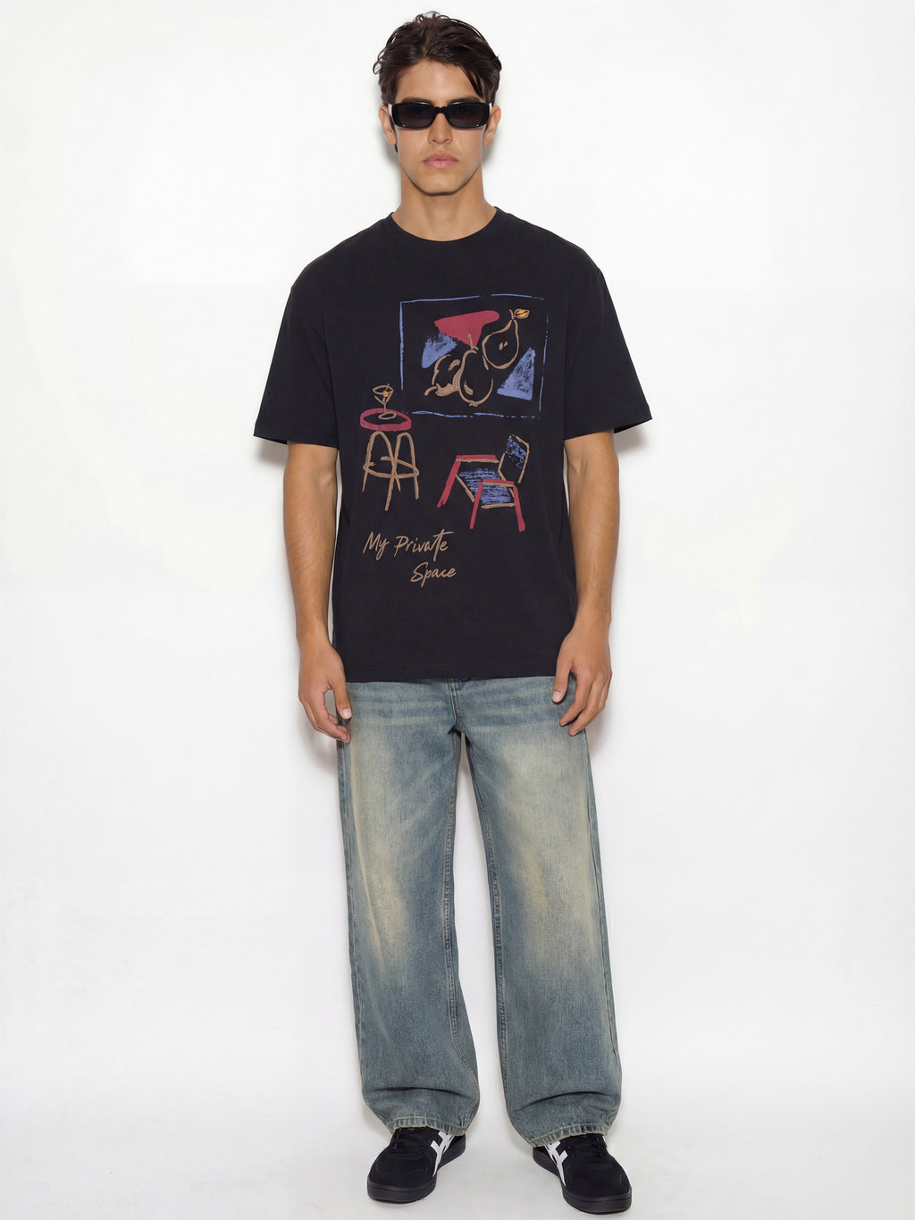 Highlander Men Black Printed Round Neck T-Shirt - Black - Image 3