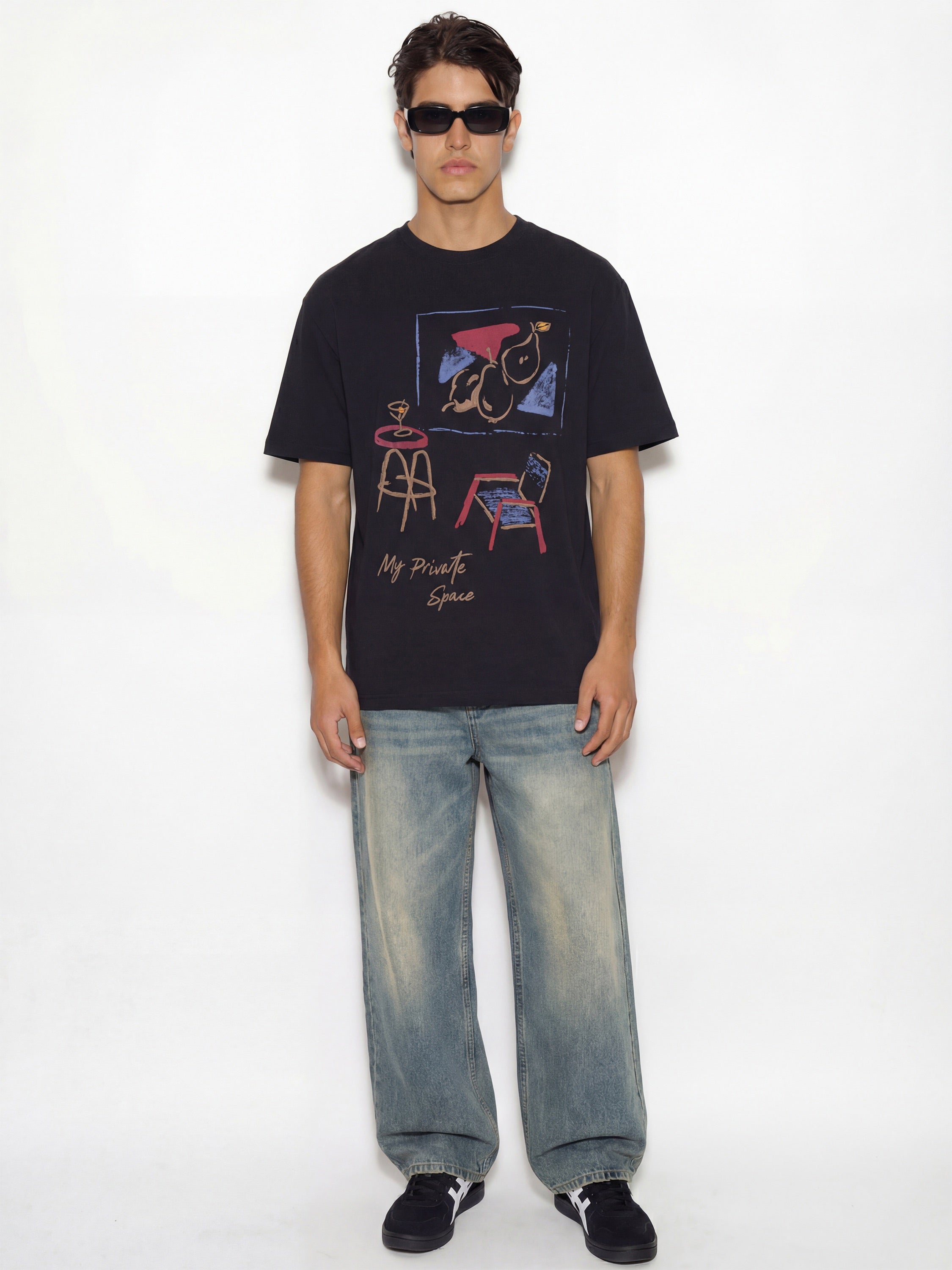 Highlander Men Black Printed Round Neck T-Shirt - Black - Image 3