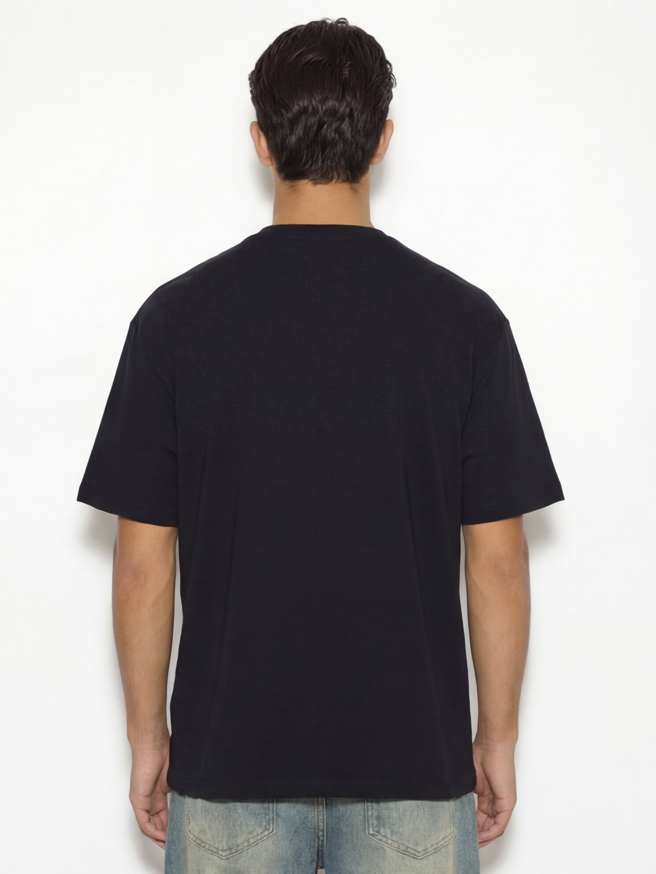 Highlander Men Black Printed Round Neck T-Shirt - Black - Image 4
