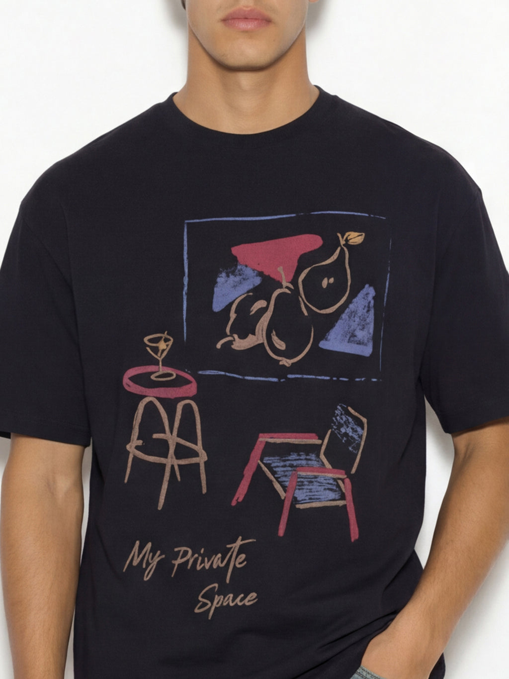 Highlander Men Black Printed Round Neck T-Shirt - Black - Image 6