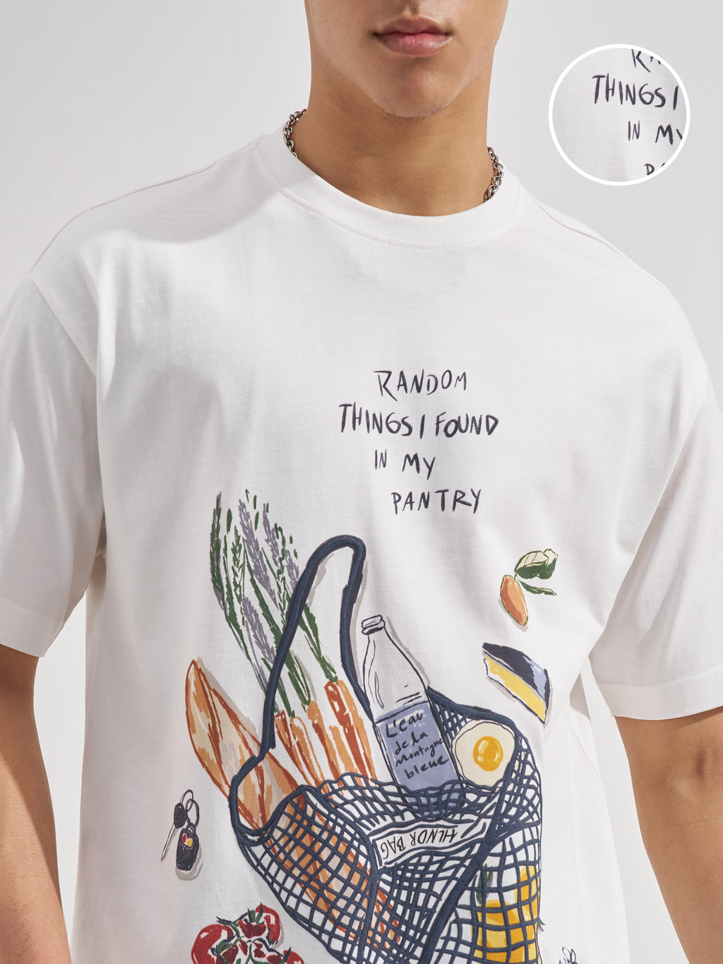 Highlander Men White Printed Round Neck T-Shirt