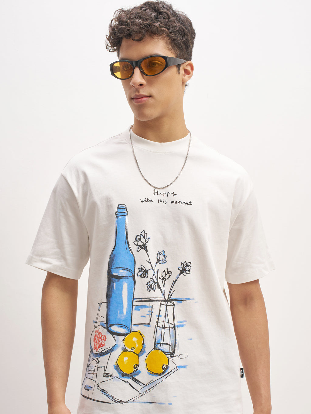 Highlander Men Blue Printed Round Neck T-Shirt - Blue - Image 7