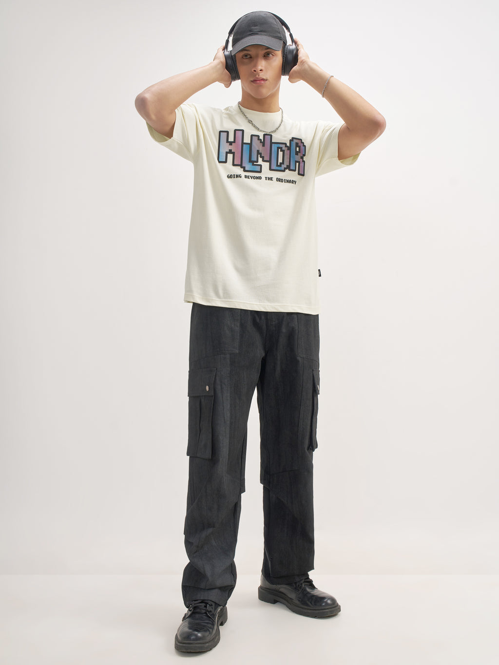 Highlander Men Off White Printed Round Neck T-Shirt - Off White - Image 2
