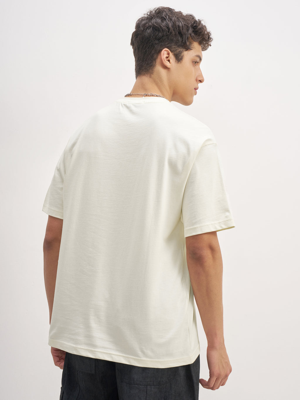Highlander Men Off White Printed Round Neck T-Shirt - Off White - Image 3