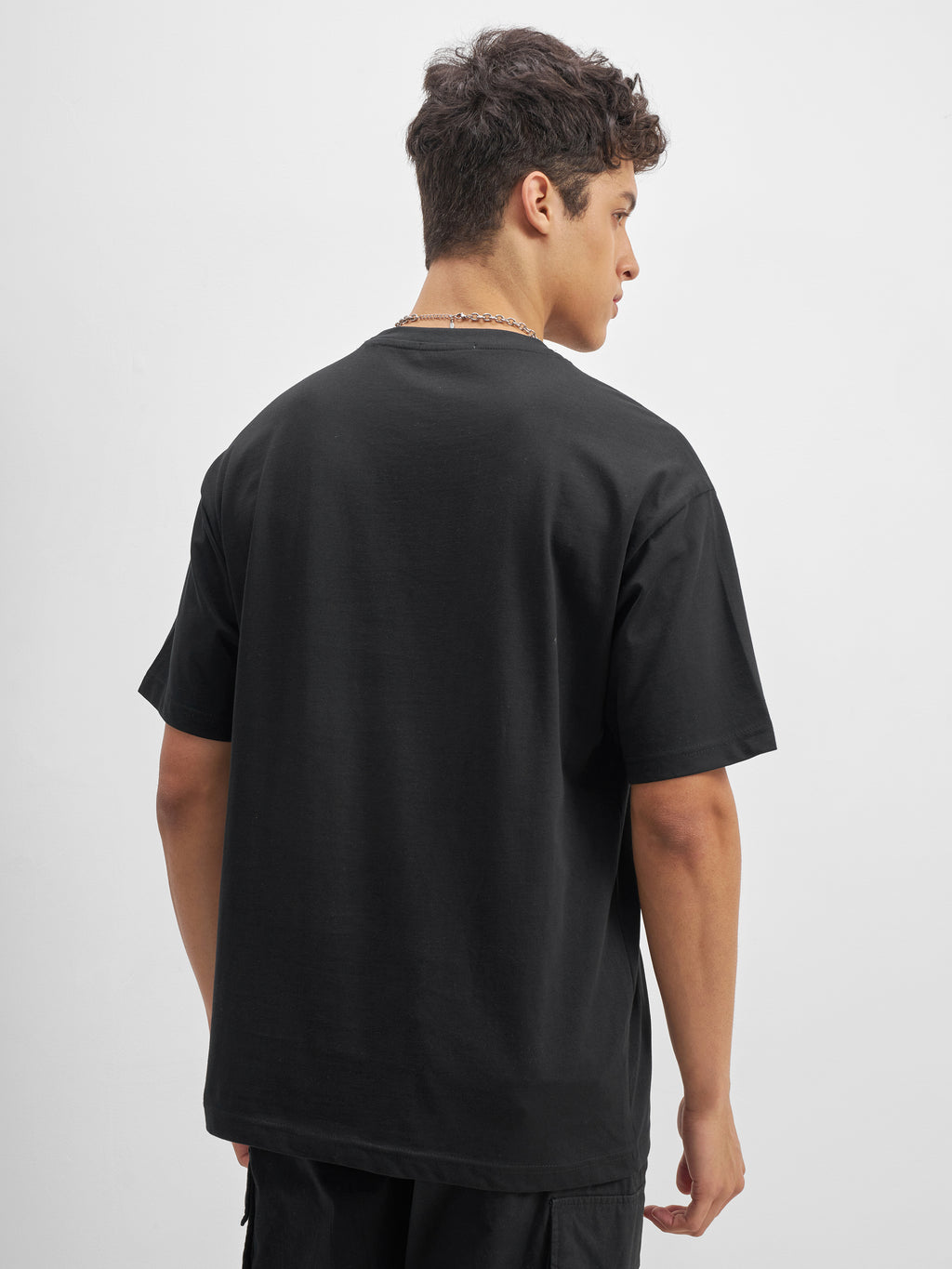 Highlander Men Black Printed Round Neck T-Shirt - Black - Image 3
