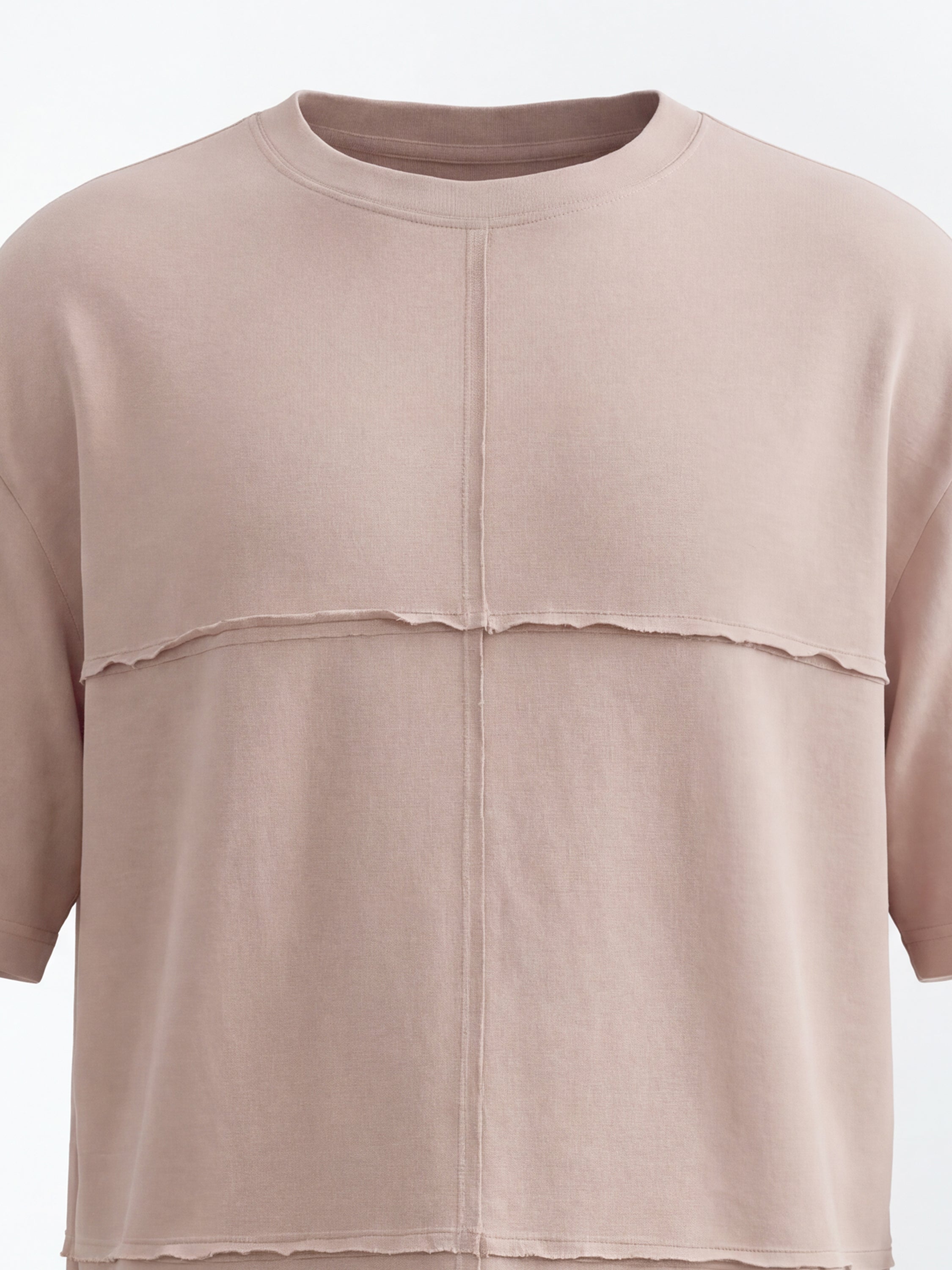Highlander Men Peach Solid Round Neck T-Shirt - Peach - Image 1