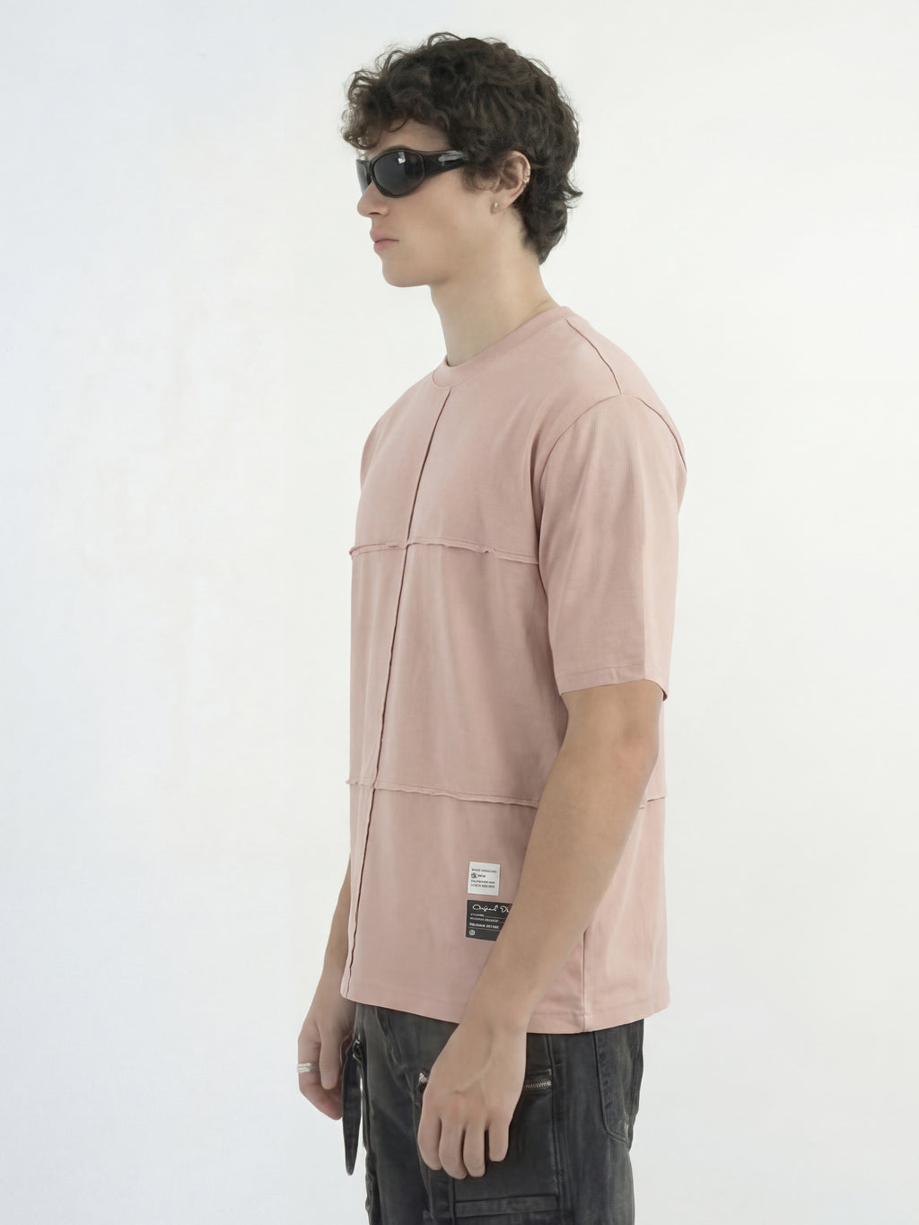 Highlander Men Peach Solid Round Neck T-Shirt - Peach - Image 6
