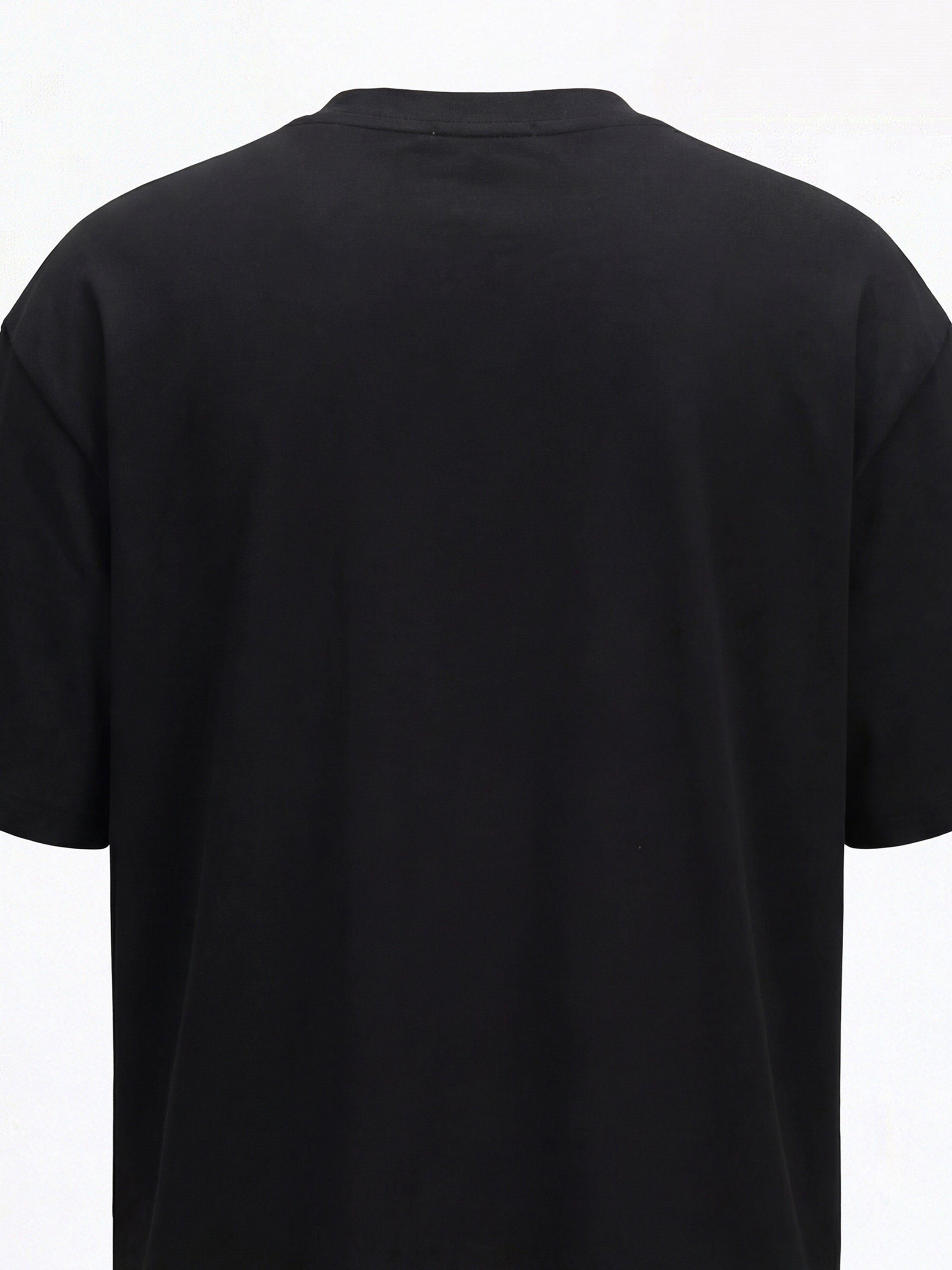 Highlander Men Black Printed Round Neck T-Shirt - Black - Image 3