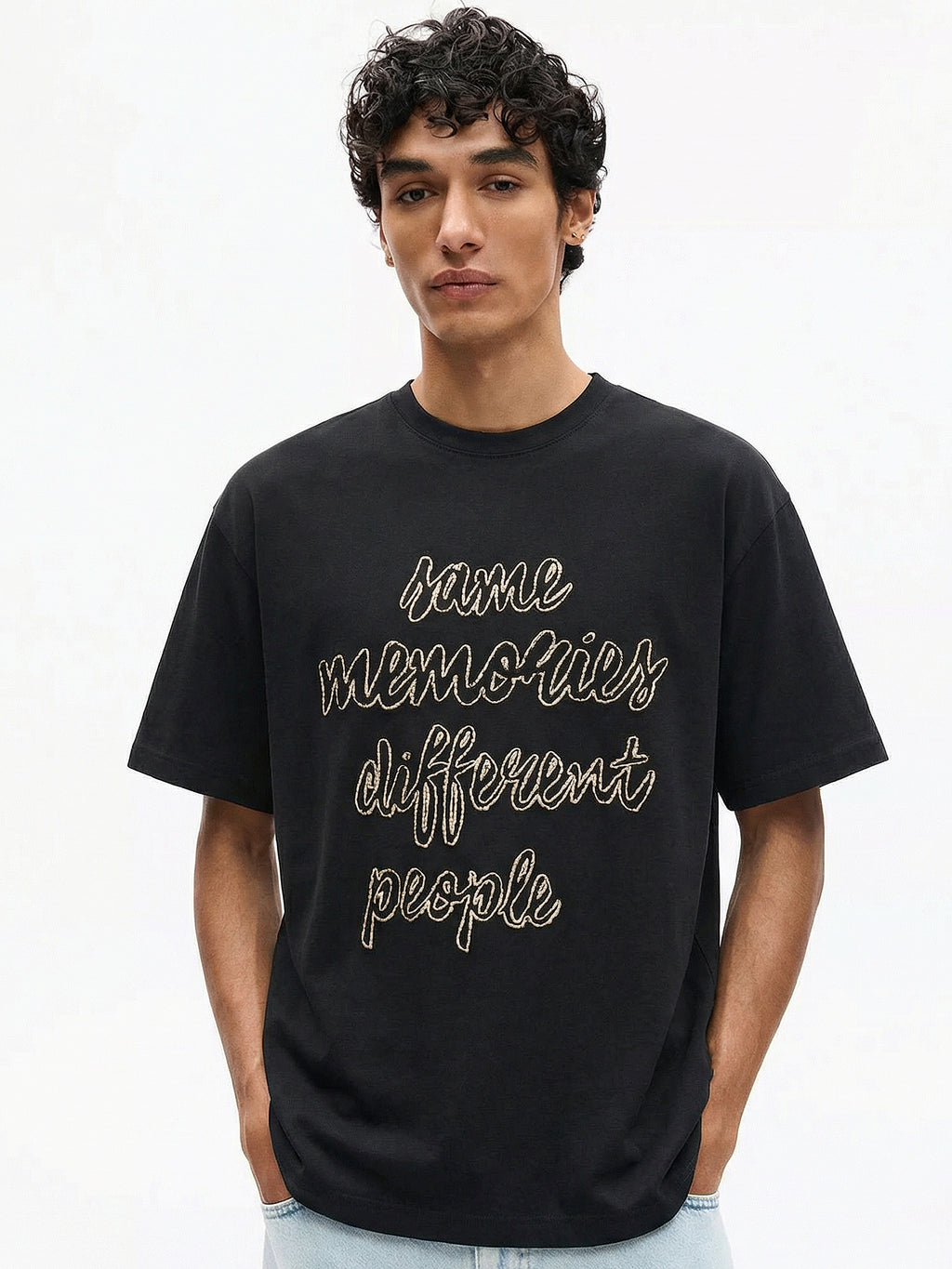 Highlander Men Black Printed Round Neck T-Shirt - Black - Image 4