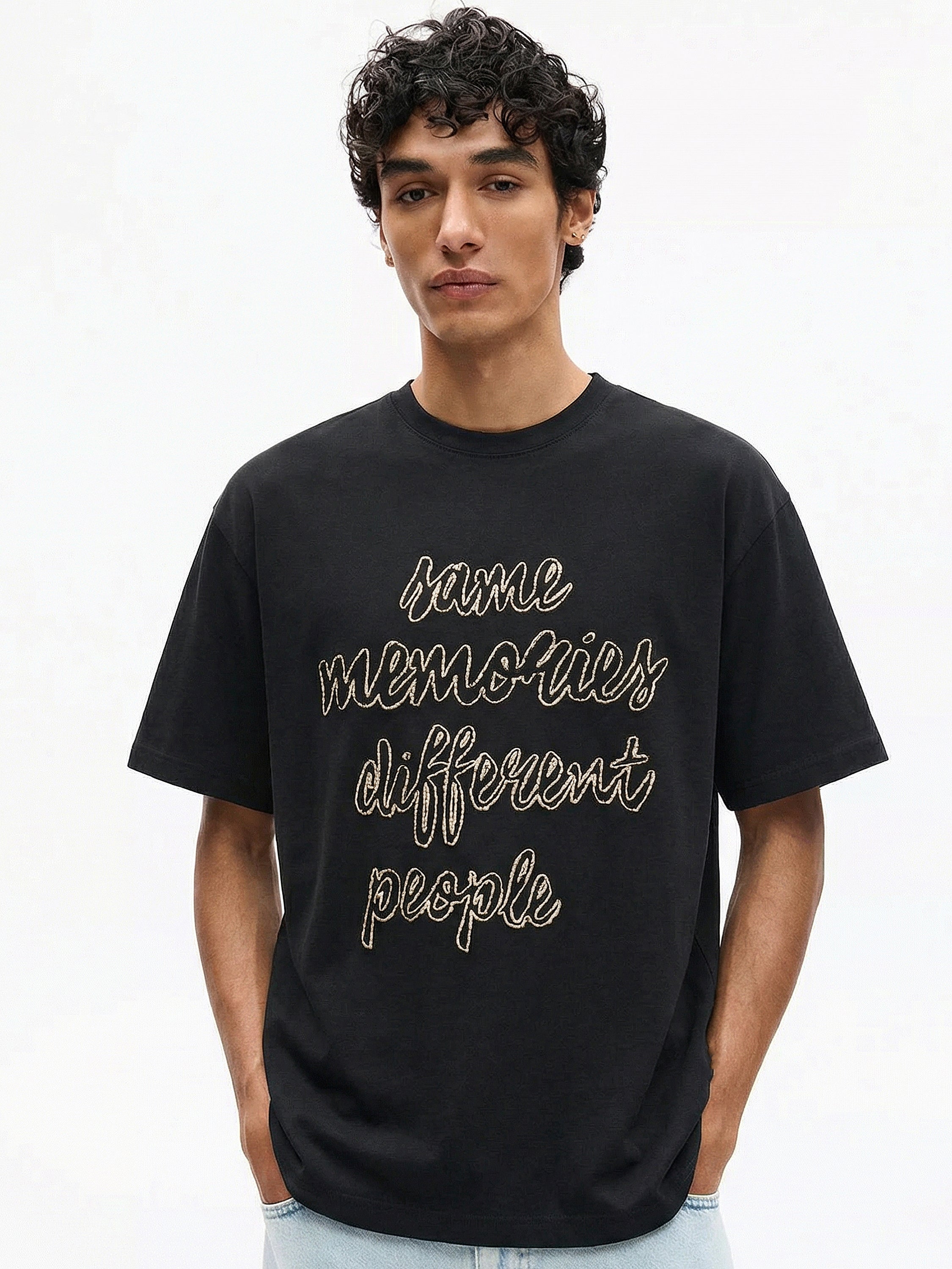 Highlander Men Black Printed Round Neck T-Shirt - Black - Image 4