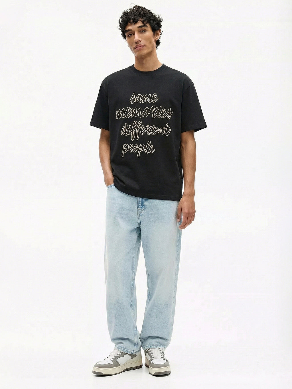 Highlander Men Black Printed Round Neck T-Shirt - Black - Image 5