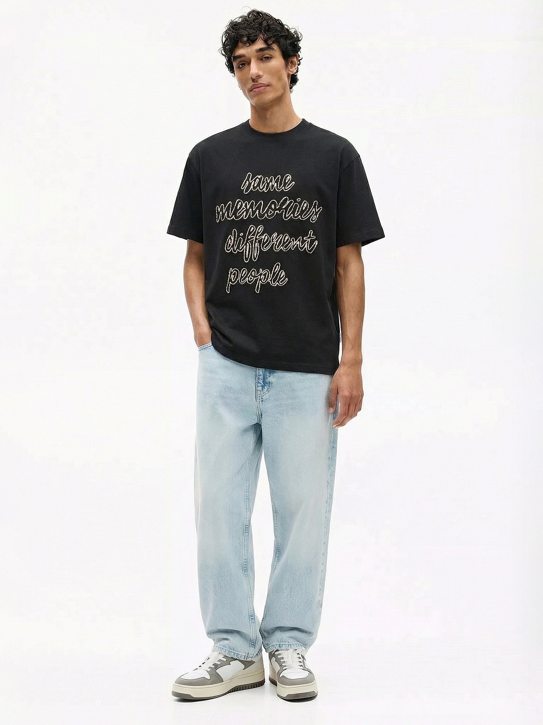 Highlander Men Black Printed Round Neck T-Shirt - Black - Image 5