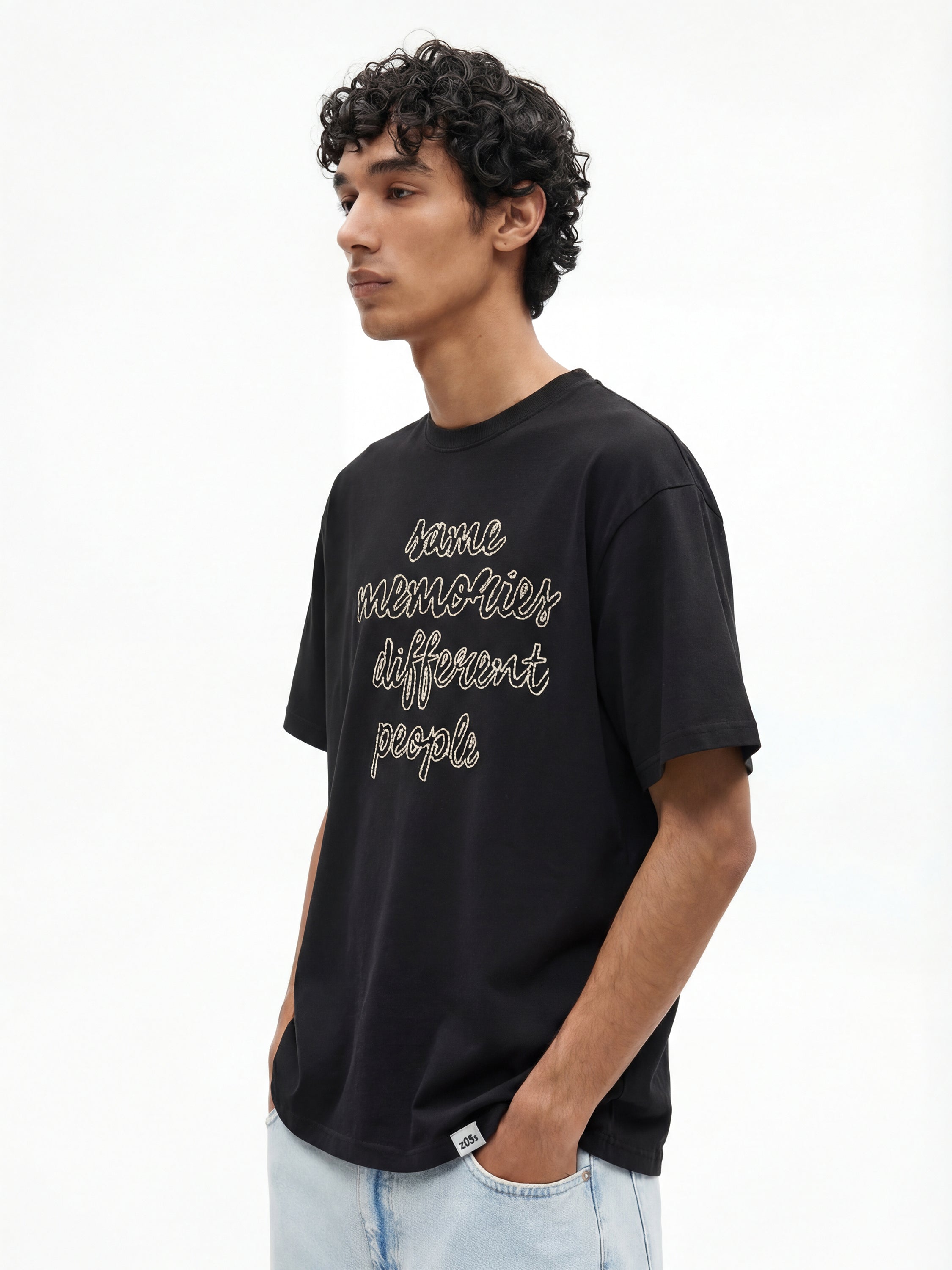 Highlander Men Black Printed Round Neck T-Shirt - Black - Image 7