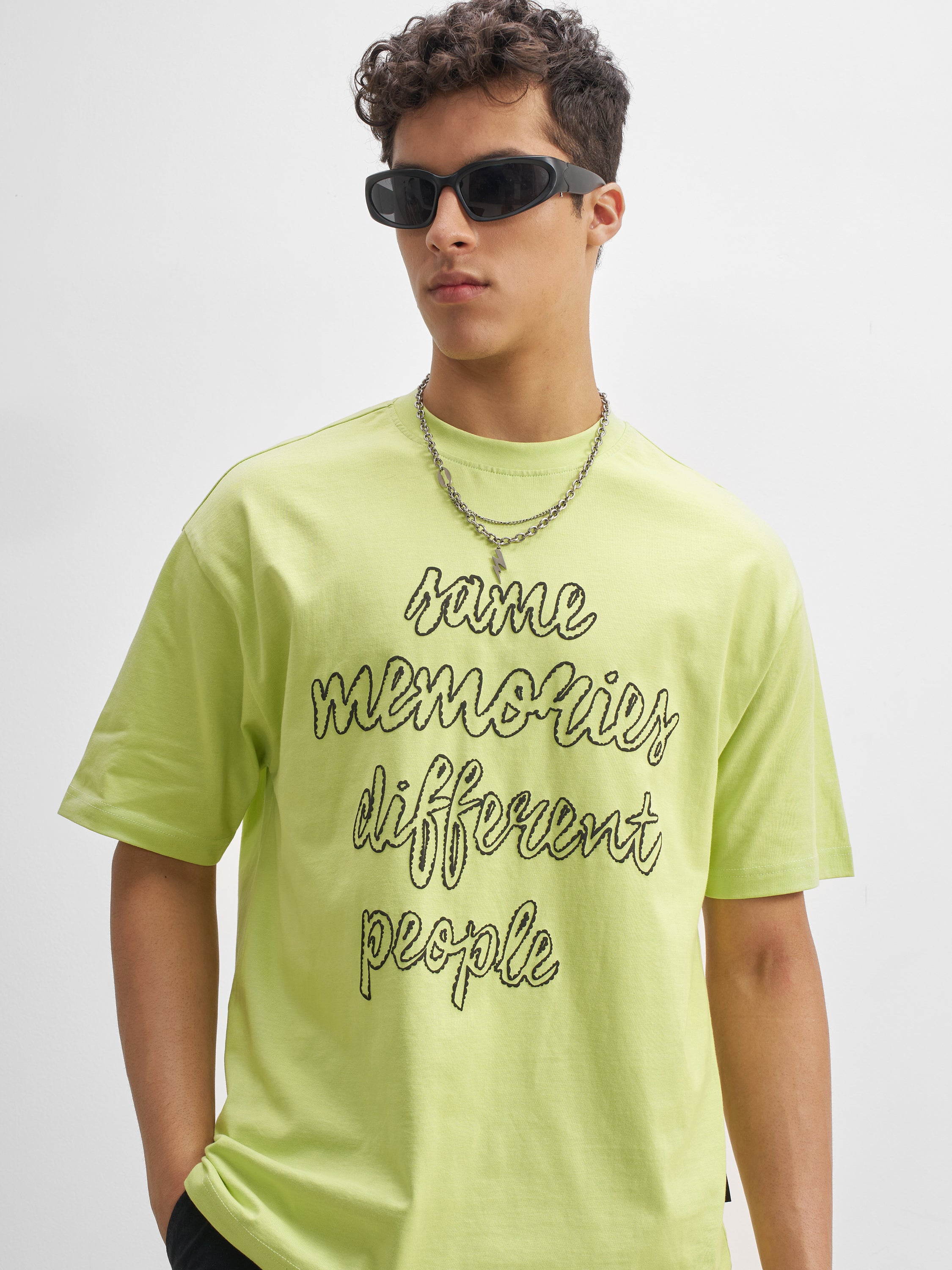 Highlander Men Green Printed Round Neck T-Shirt - Green - Image 1