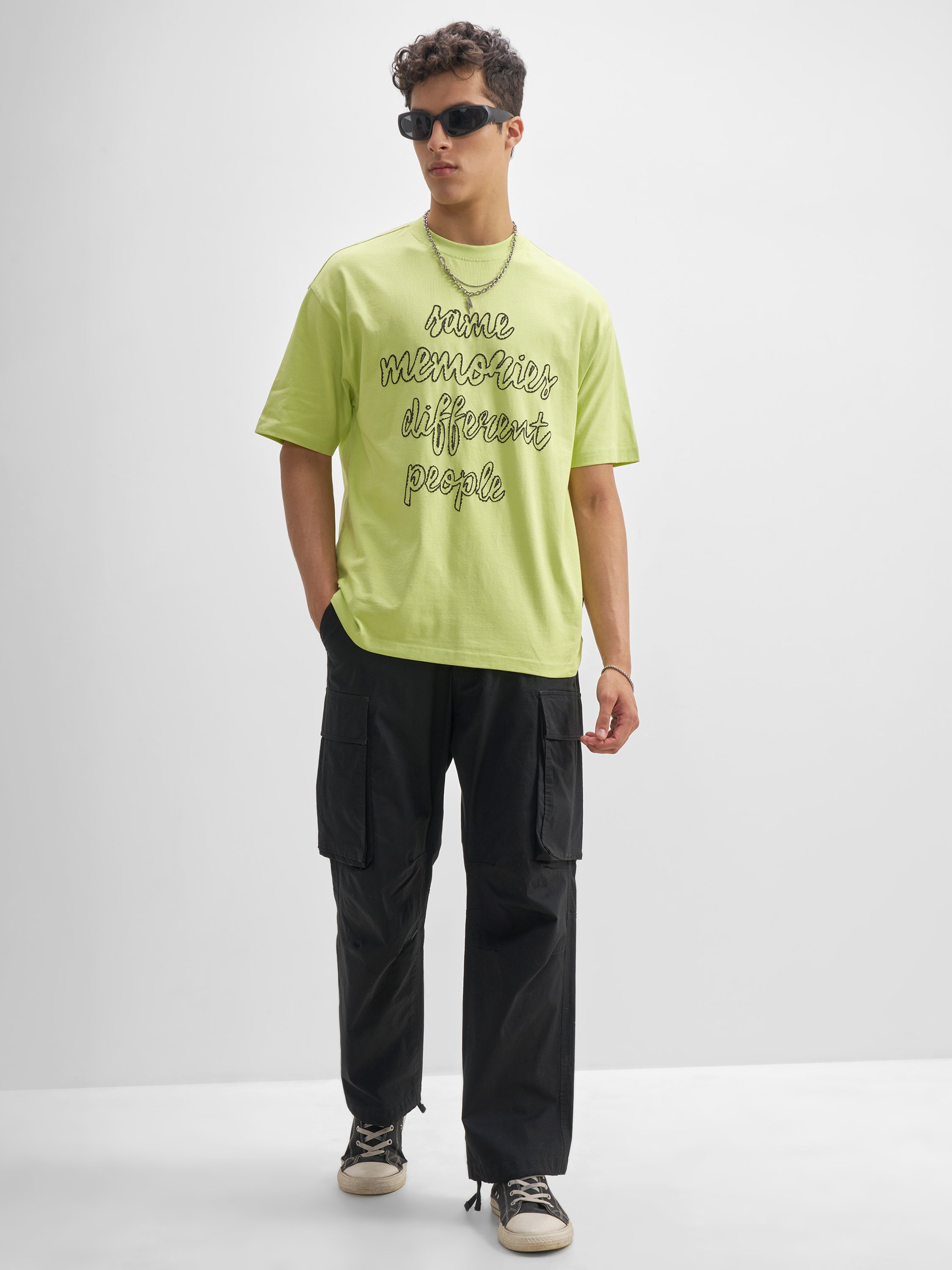 Highlander Men Green Printed Round Neck T-Shirt - Green - Image 2