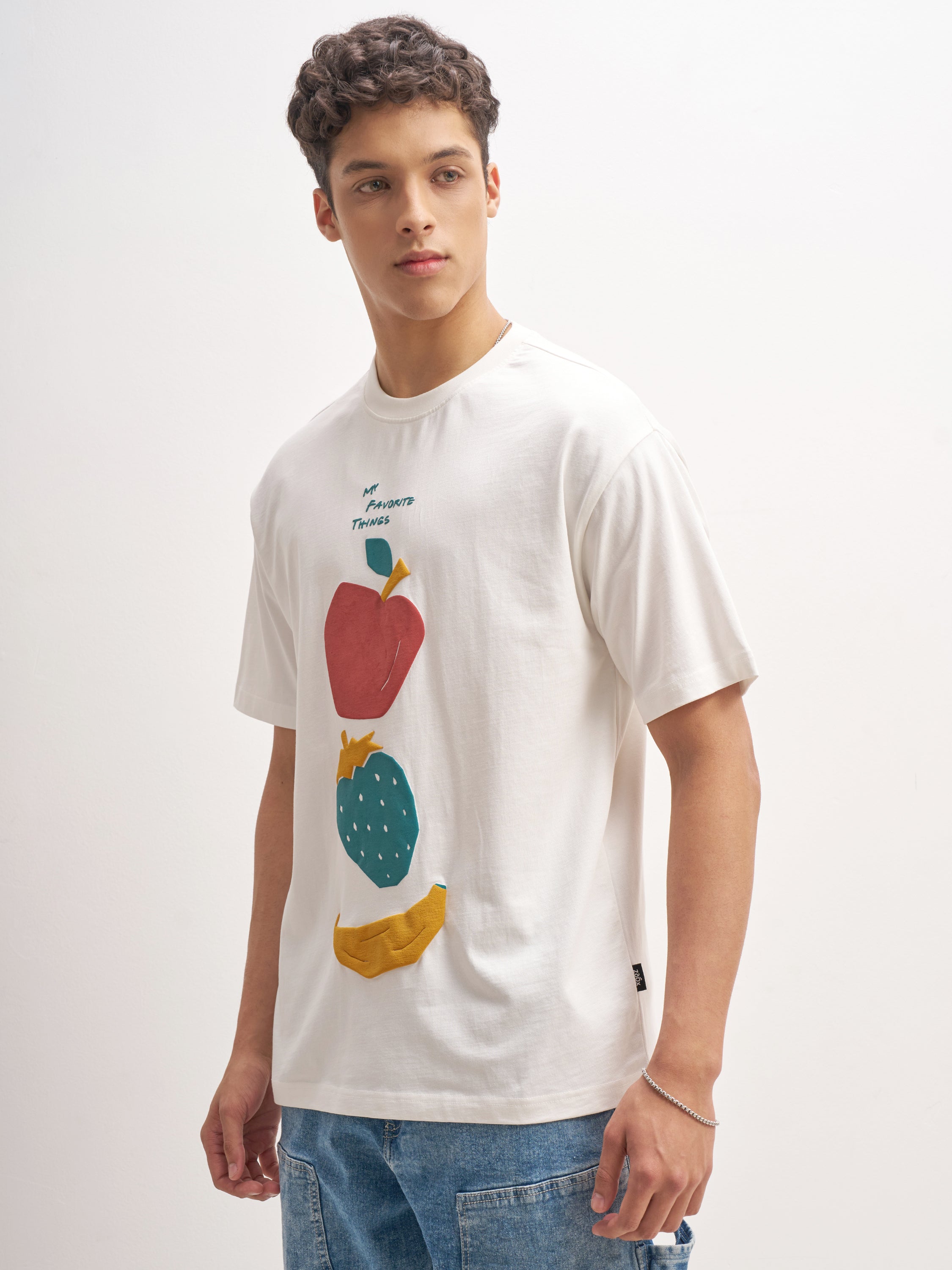 Highlander Men White Printed Round Neck T-Shirt - White - Image 4