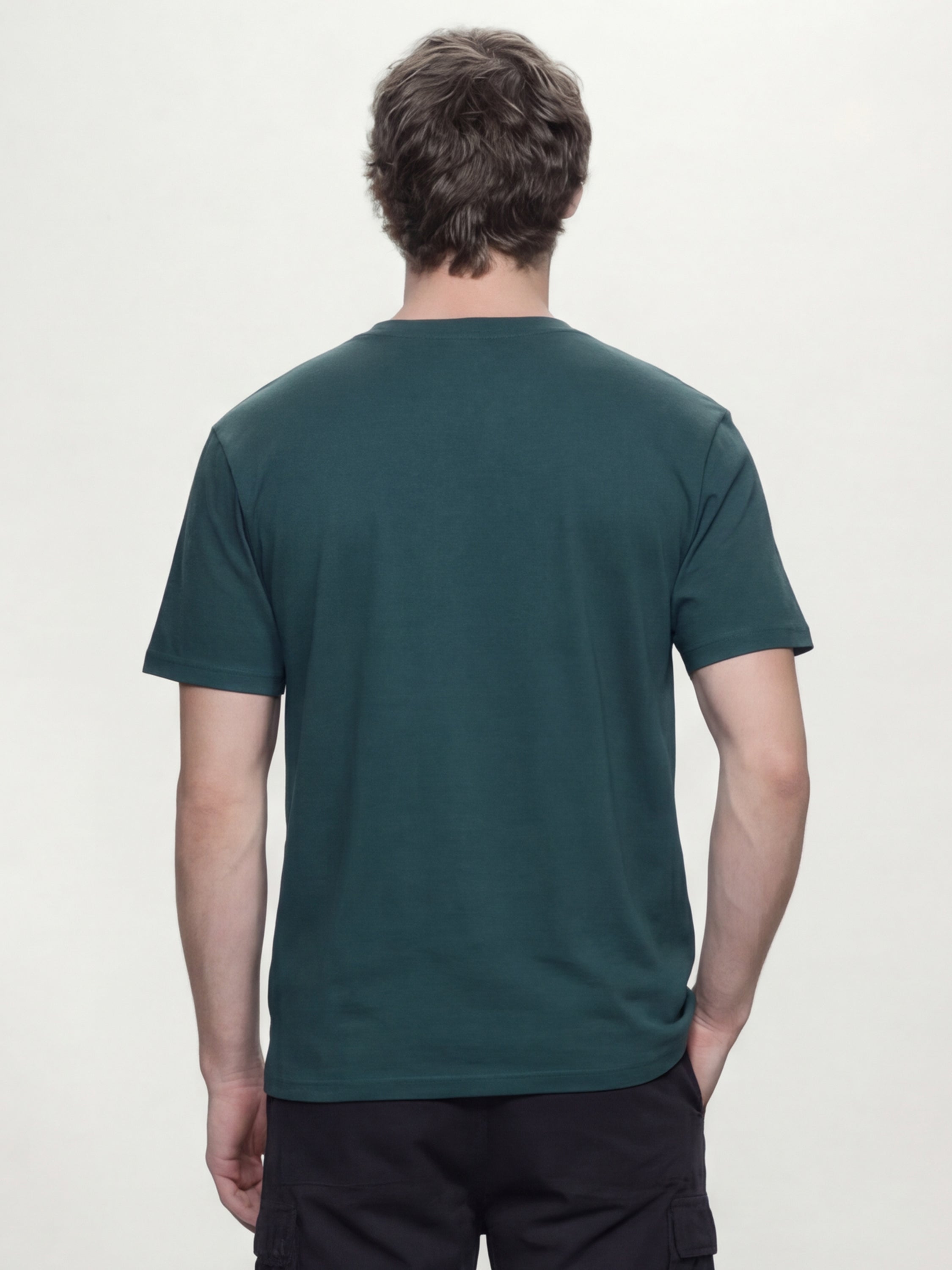 Highlander Men Green Printed Round Neck T-Shirt - Green - Image 5