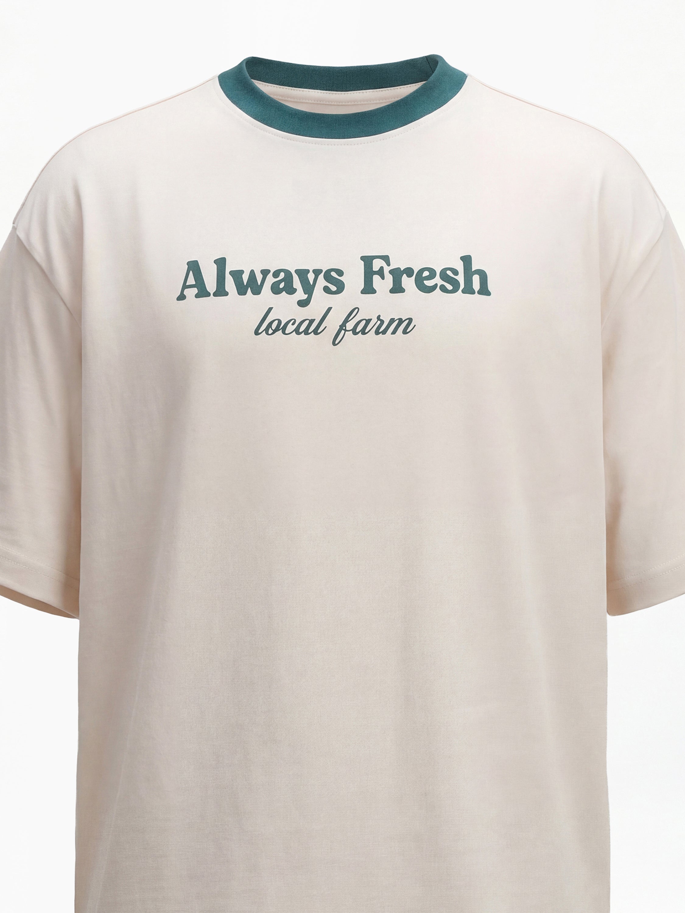 Highlander Men Beige Printed Round Neck T-Shirt - Beige - Image 2