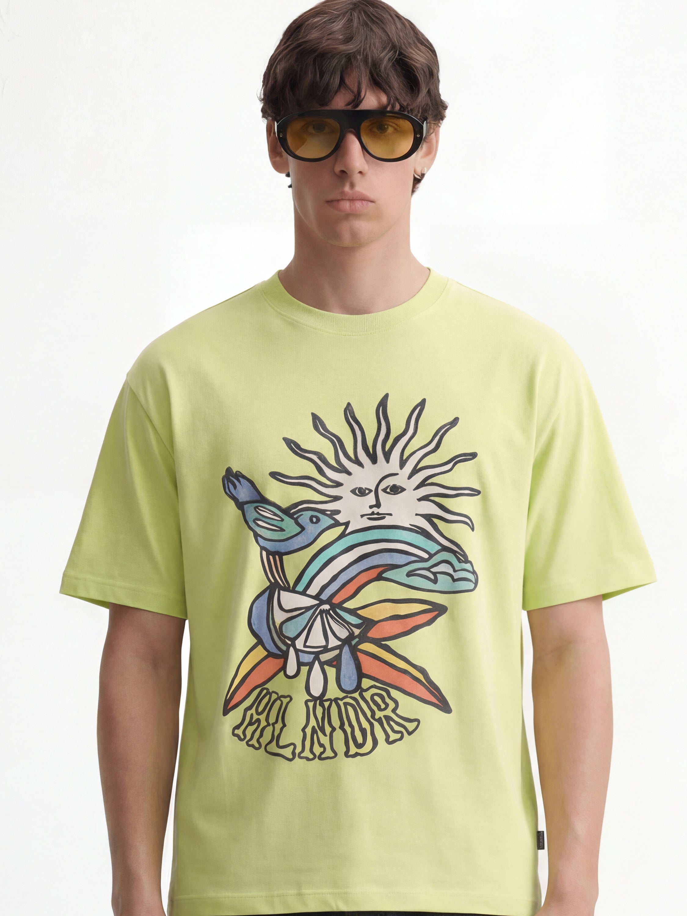 Highlander Men Green Printed Round Neck T-Shirt - Green - Image 4