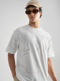 Highlander Men White Printed Round Neck T-Shirt - White - Image 1